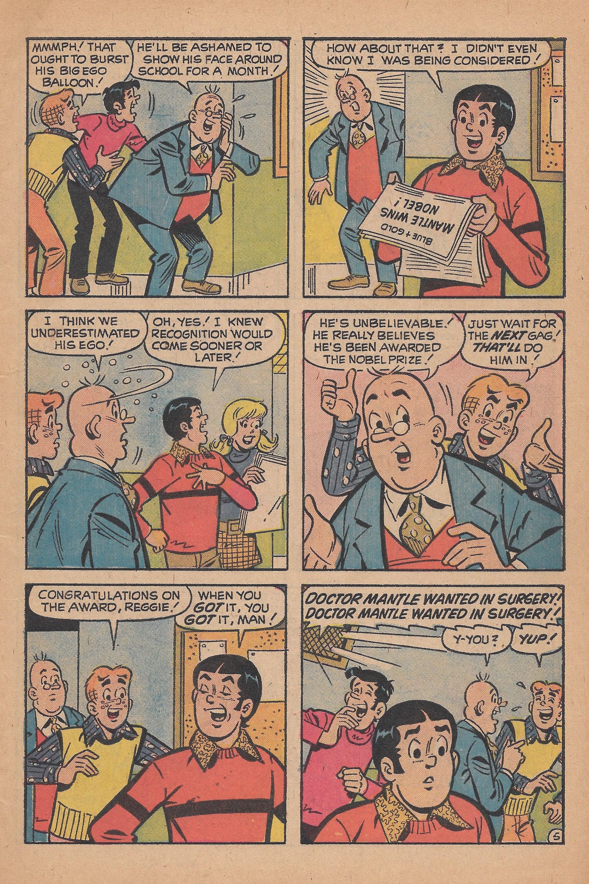 Read online Reggie and Me (1966) comic -  Issue #63 - 7