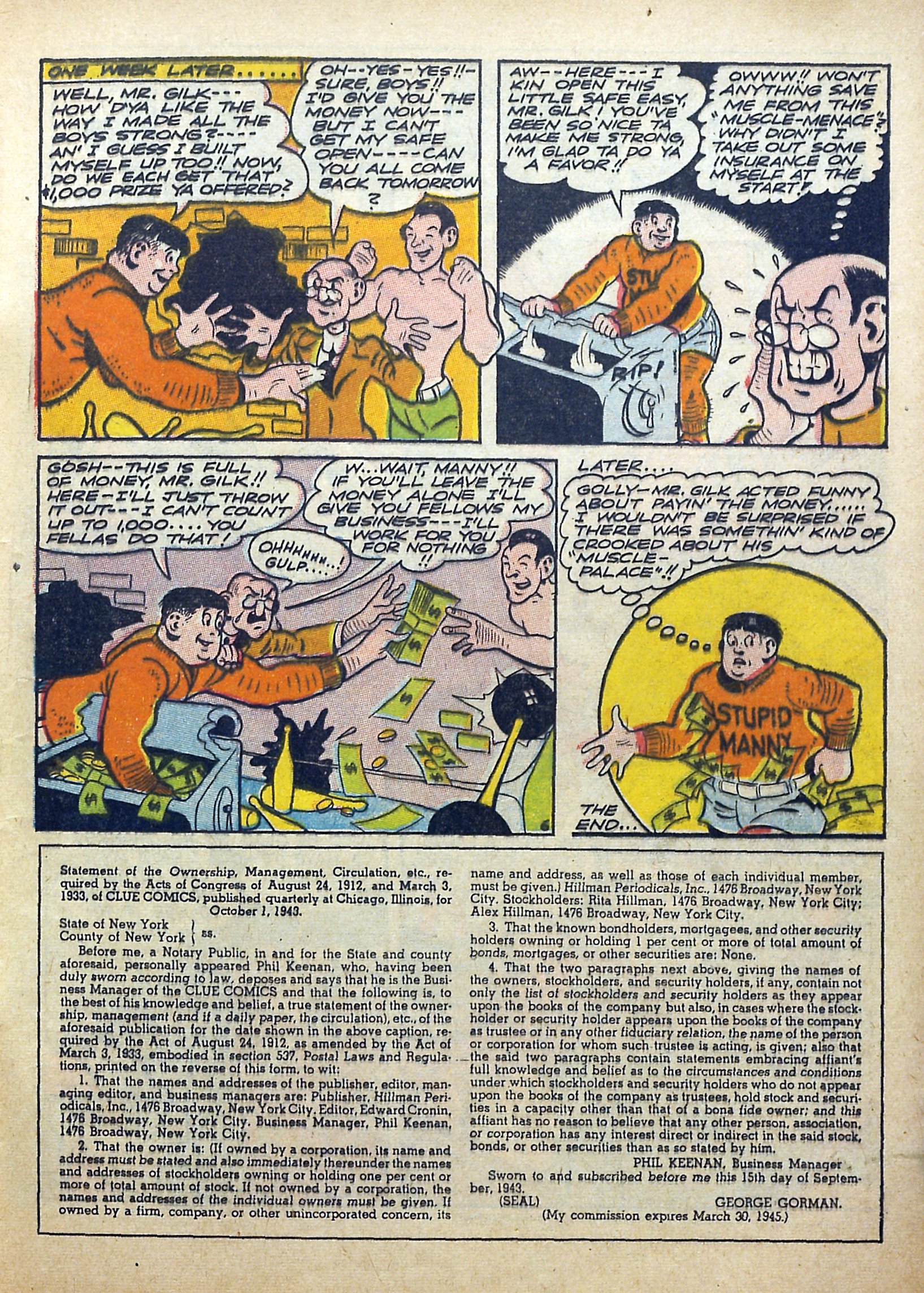 Read online Clue Comics comic -  Issue #7 - 33