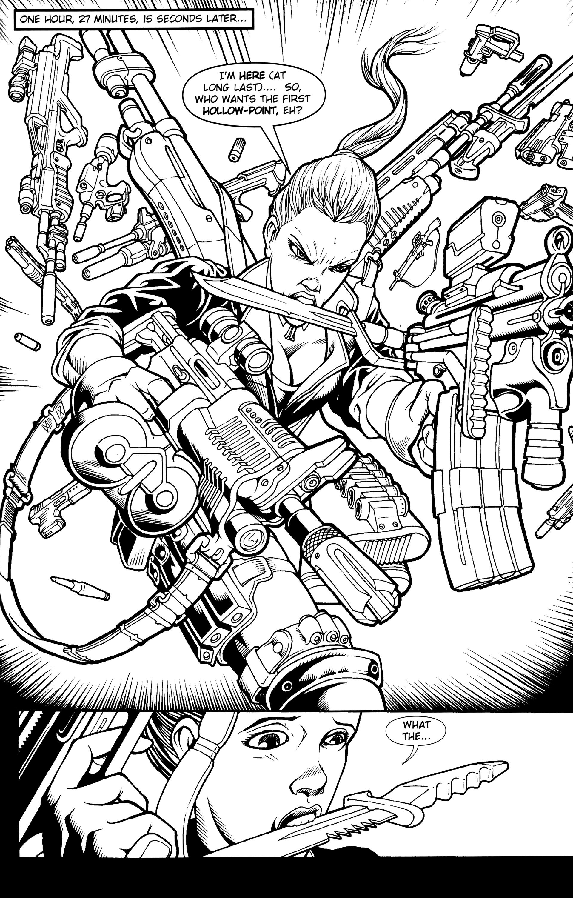 Read online Warrior Nun: Black & White comic -  Issue #8 - 23