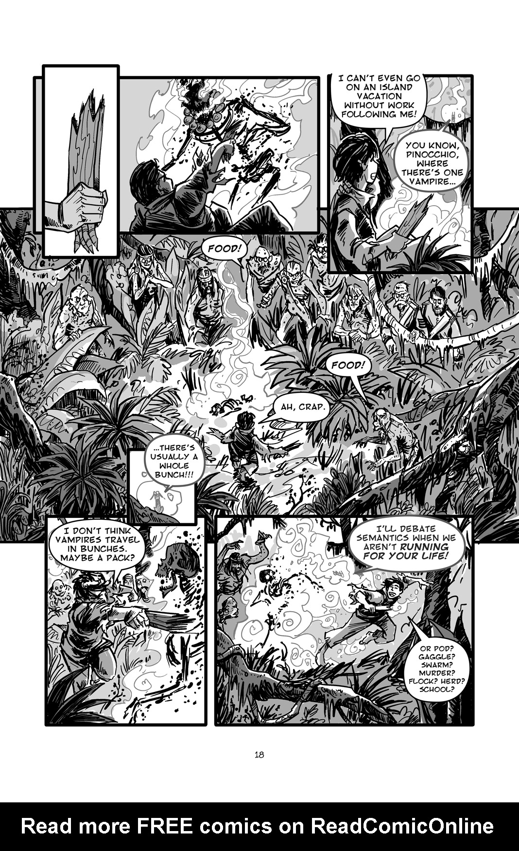 Read online Pinocchio: Vampire Slayer - Of Wood and Blood comic -  Issue #1 - 19