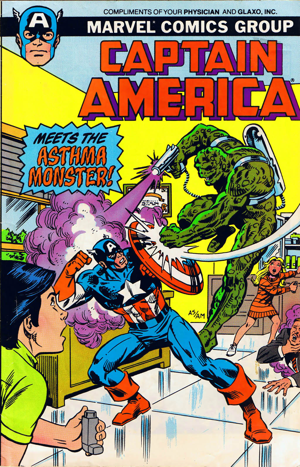 Read online Captain America Meets the Asthma Monster comic -  Issue # Full - 1