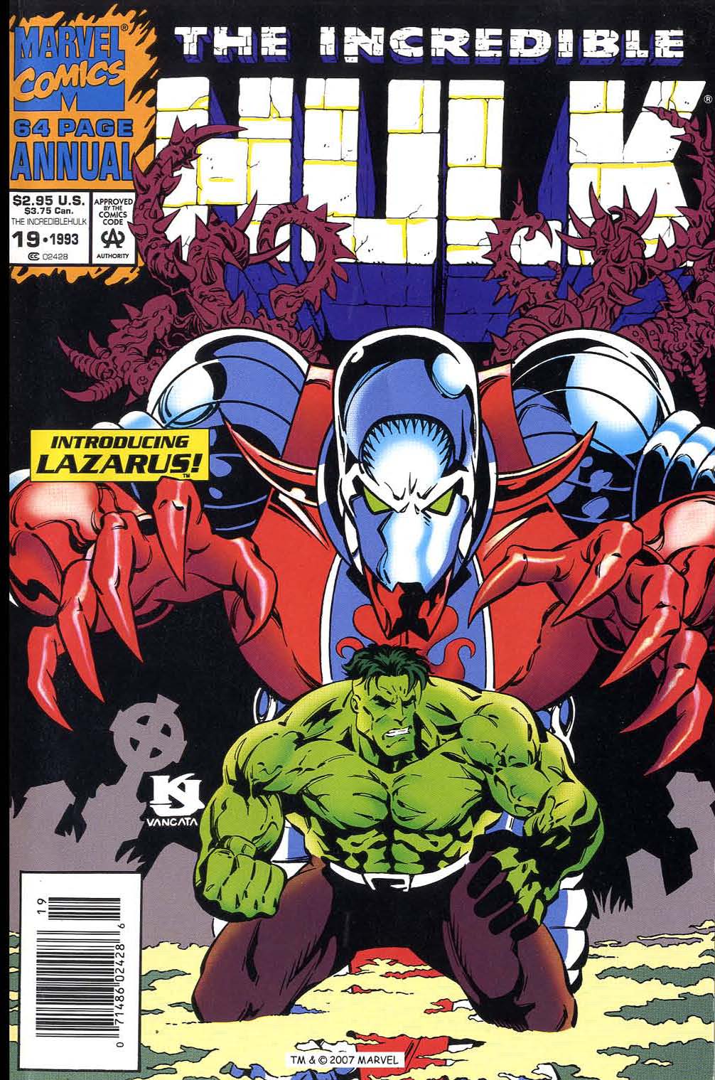 Read online The Incredible Hulk Annual comic -  Issue #19 - 1