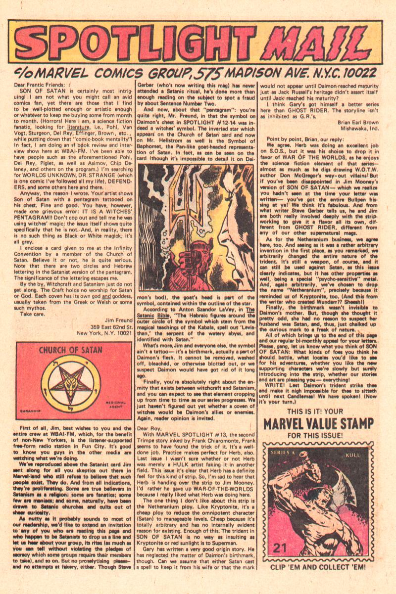 Read online Marvel Spotlight (1971) comic -  Issue #15 - 20