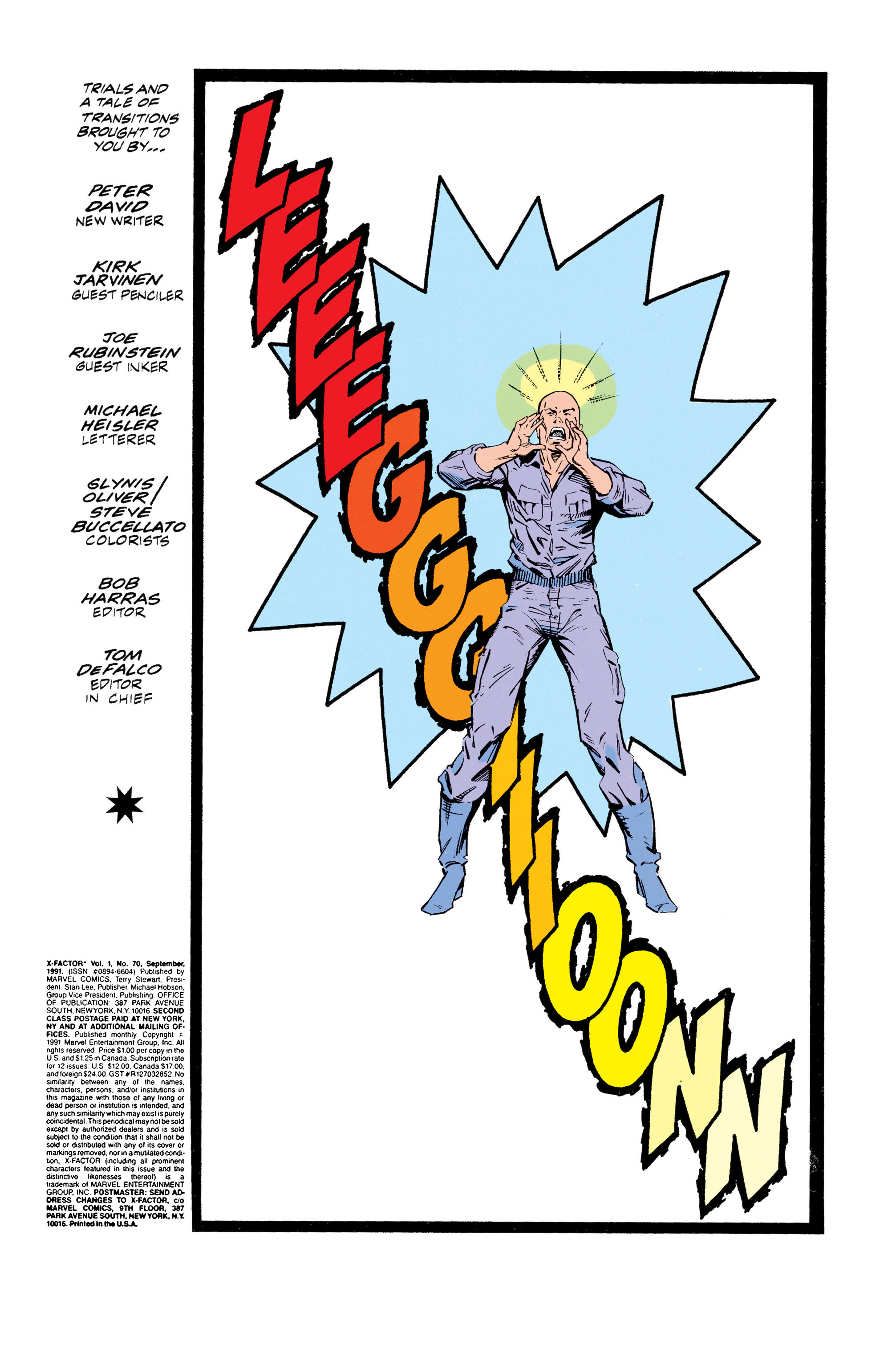 X-Factor (1986) 70 Page 1