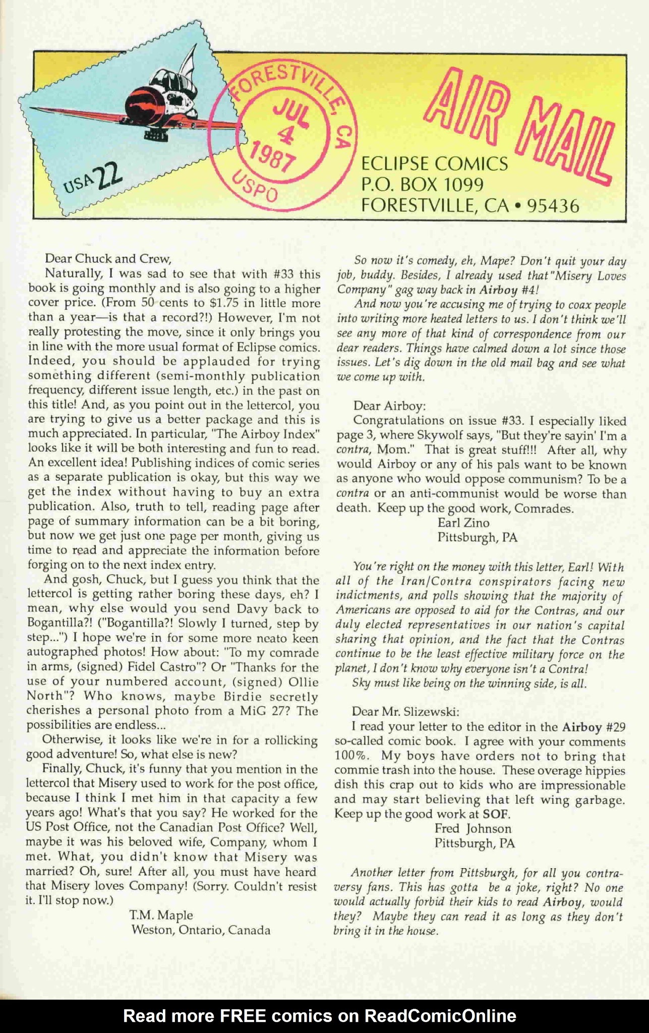 Read online Airboy (1986) comic -  Issue #37 - 31