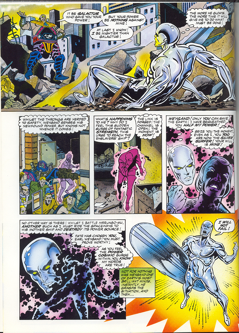 Read online Marvel Graphic Novel comic -  Issue #58 - Silver Surfer - The Enslavers - 62