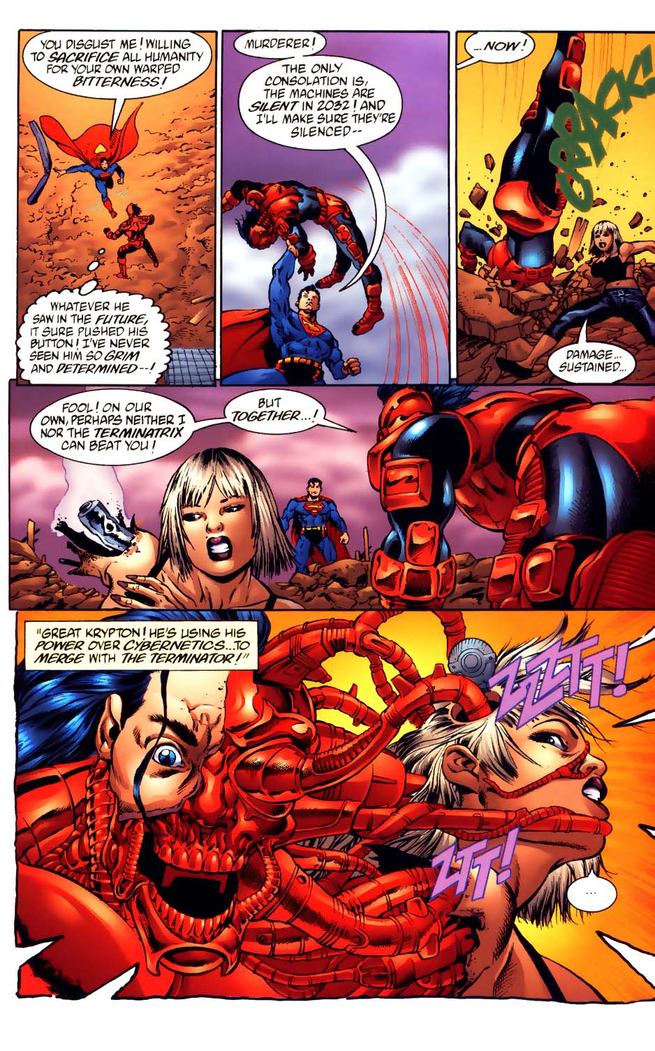 Read online Superman vs. The Terminator: Death to the Future comic -  Issue #4 - 14
