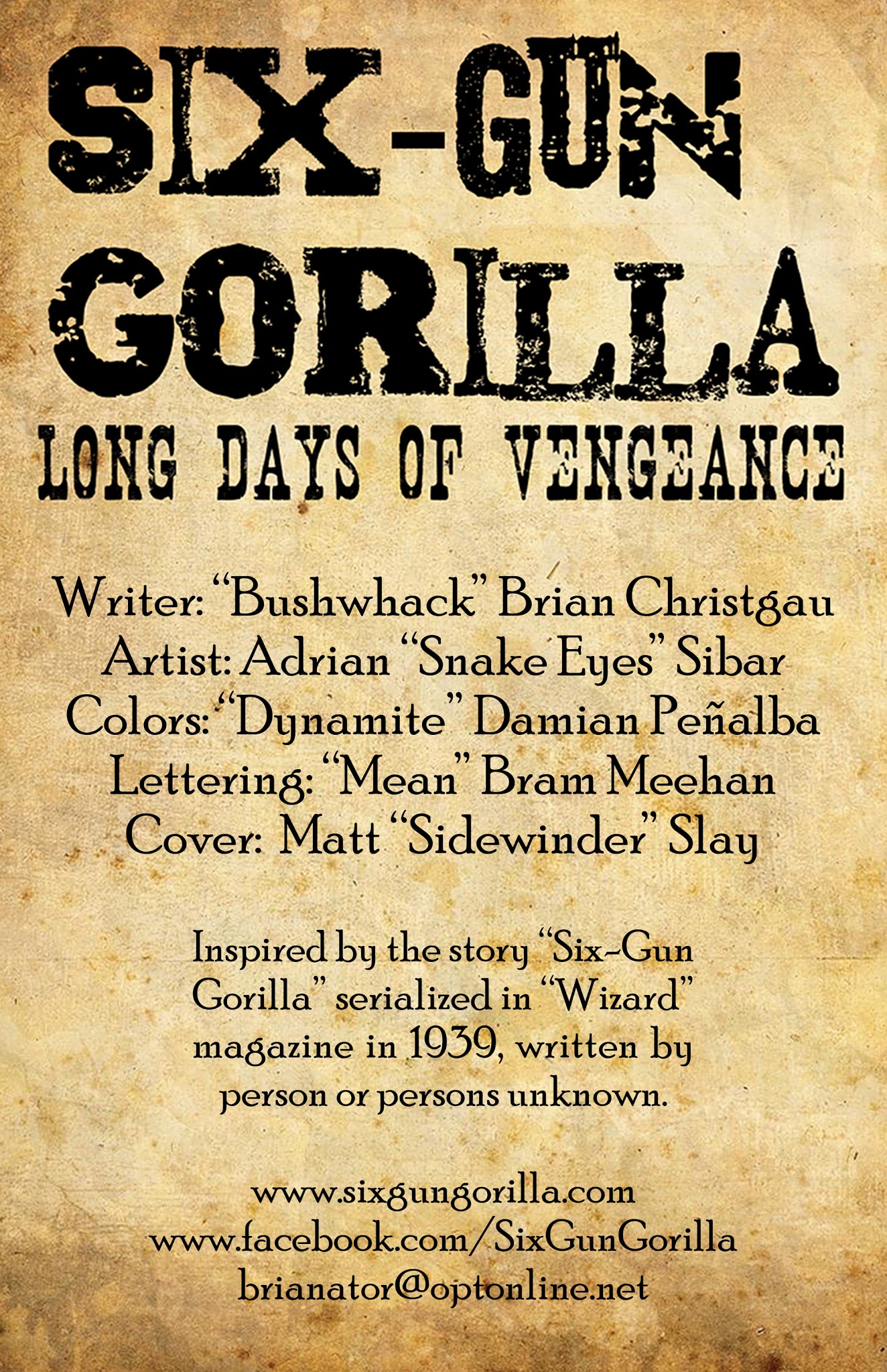 Read online Six-Gun Gorilla: Long Days of Vengeance comic -  Issue #6 - 2