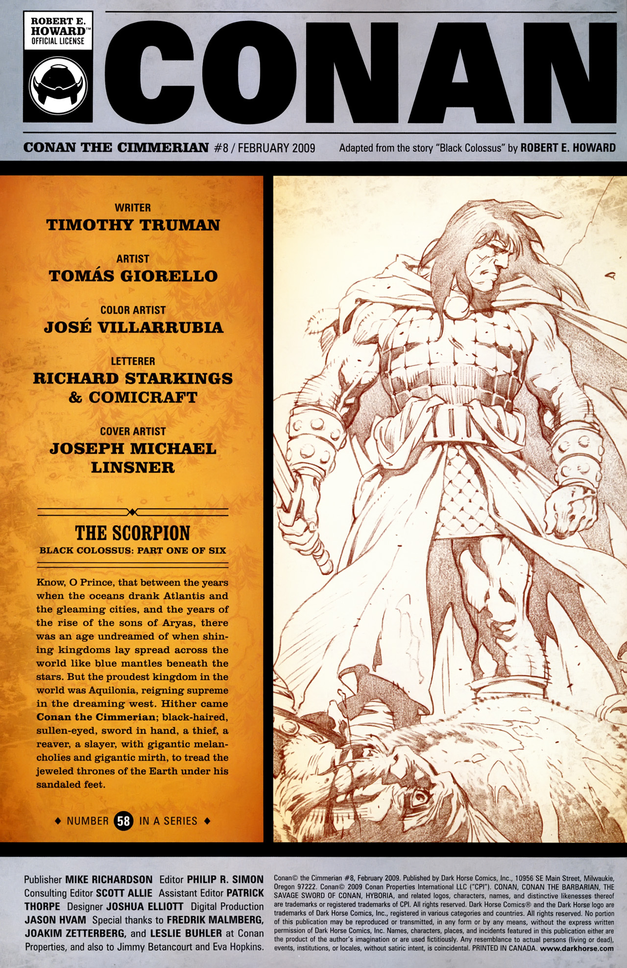 Read online Conan The Cimmerian comic -  Issue #8 - 2