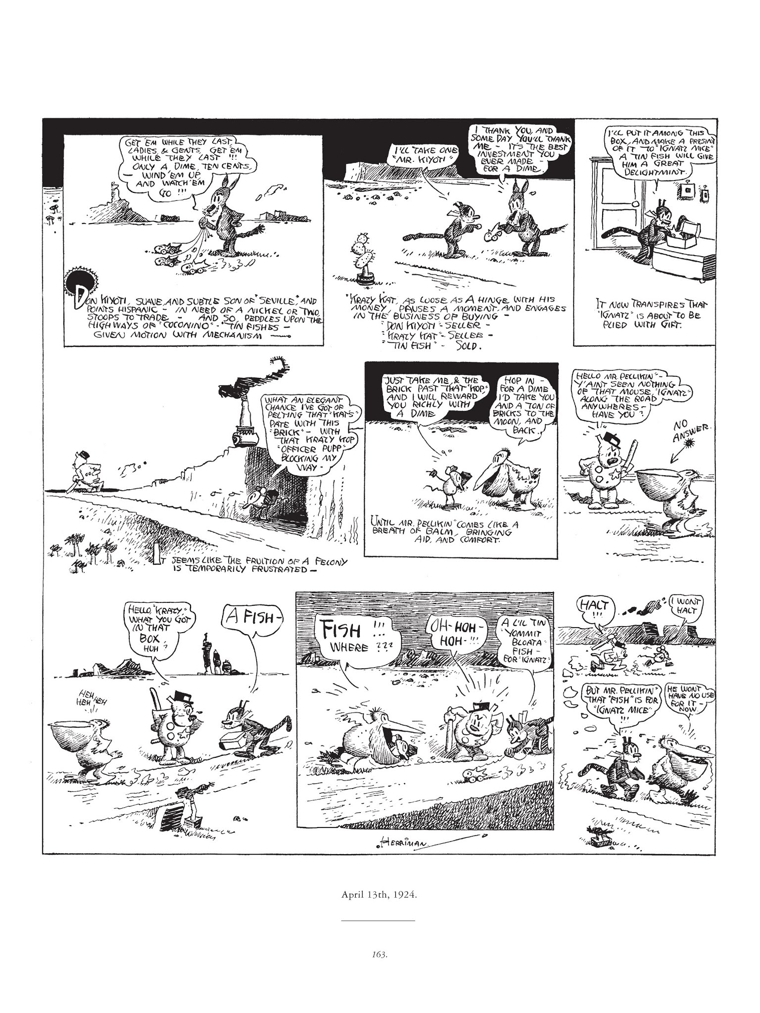 Read online Krazy & Ignatz comic -  Issue # TPB 3 - 163