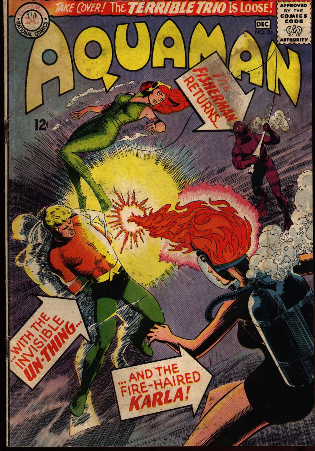 Read online Aquaman (1962) comic -  Issue #24 - 1