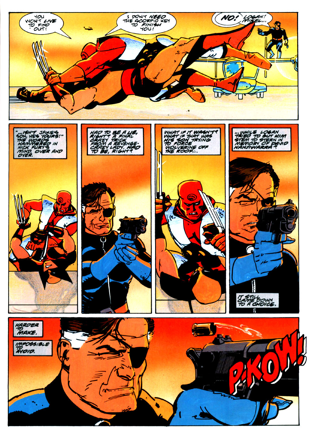 Read online Marvel Graphic Novel comic -  Issue #50 - Wolverine & Nick Fury - The Scorpio Connection - 58