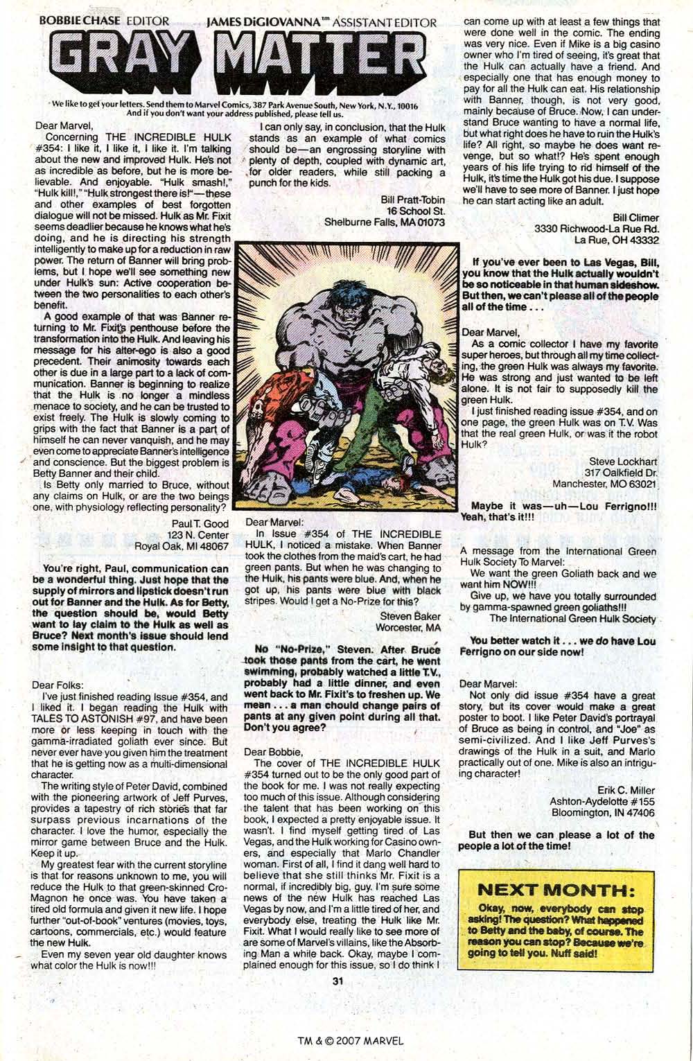 Read online The Incredible Hulk (1968) comic -  Issue #359 - 33