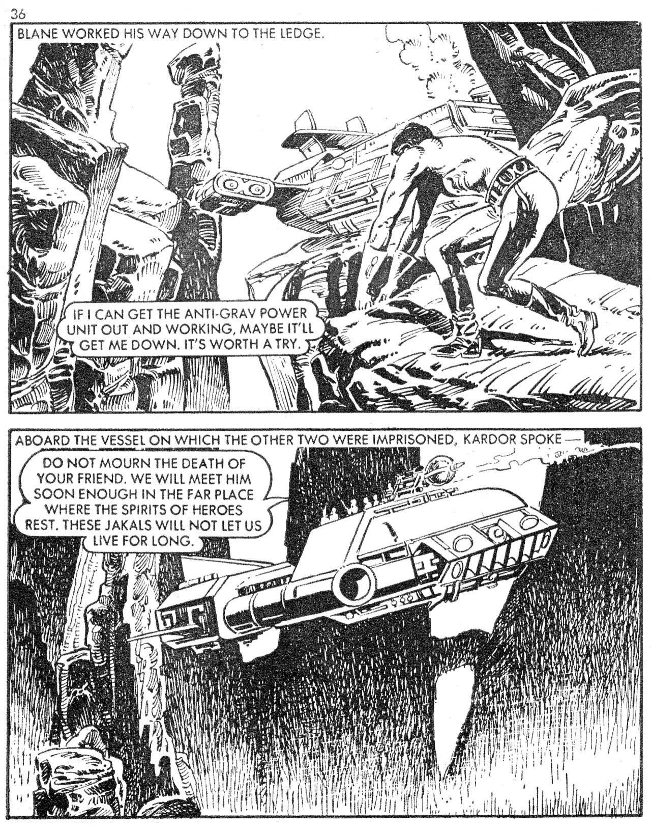 Read online Starblazer comic -  Issue #106 - 36