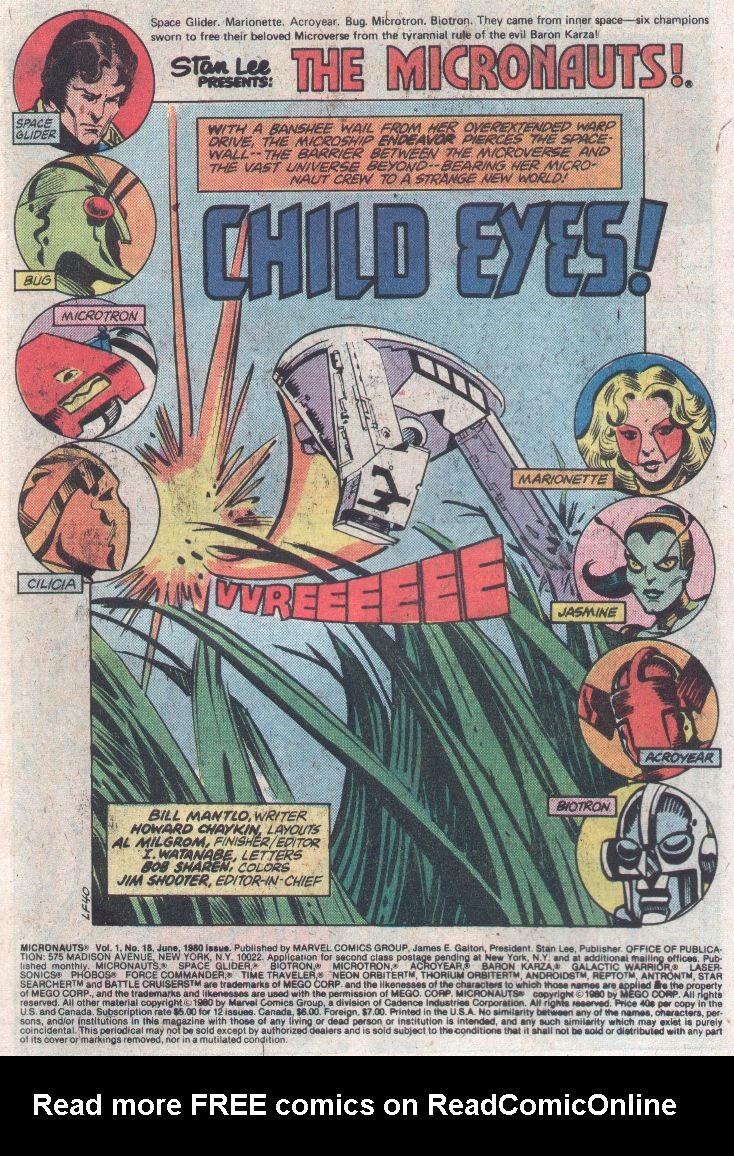 Read online Micronauts (1979) comic -  Issue #18 - 2
