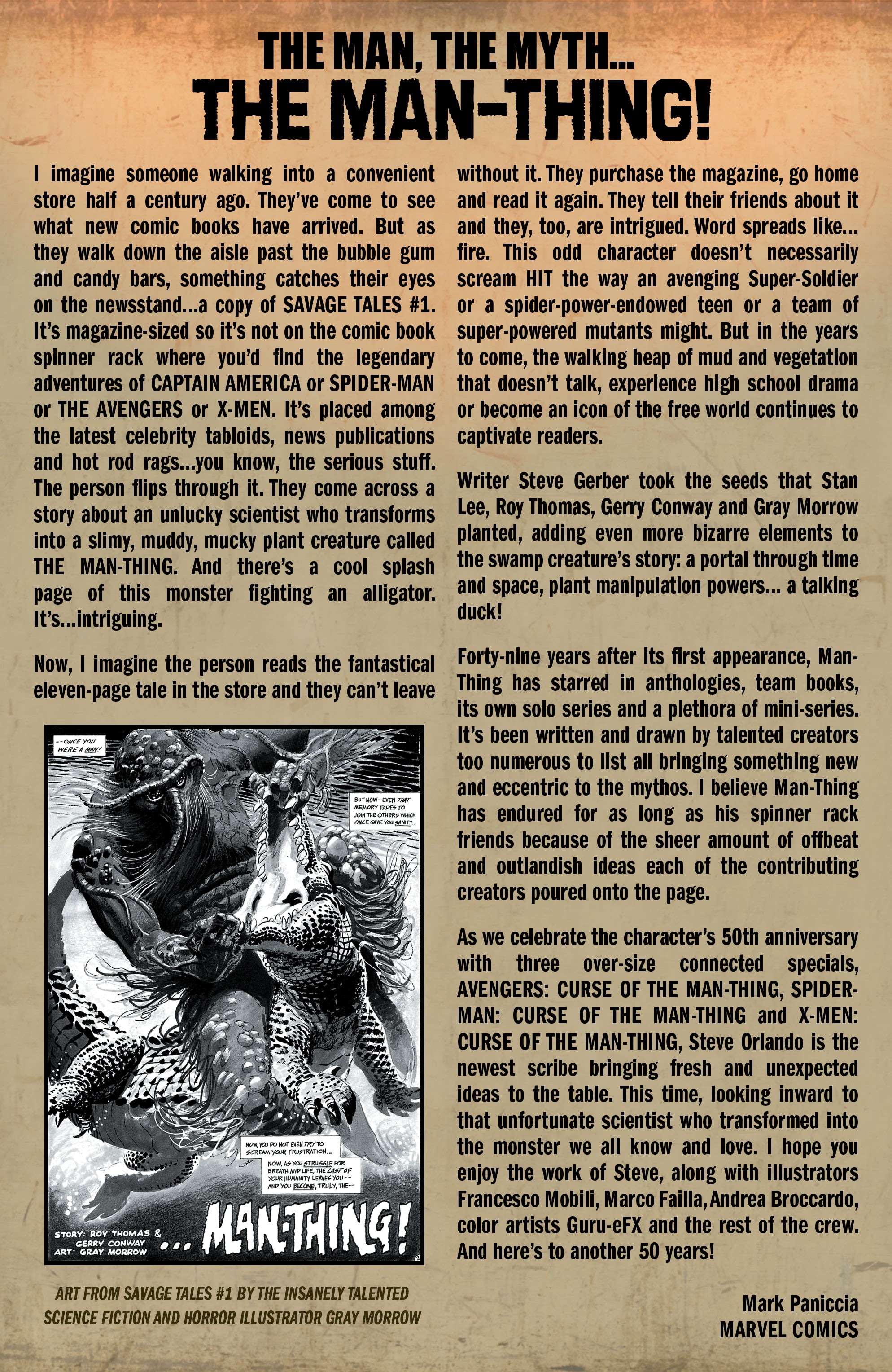 Read online Curse Of The Man-Thing comic -  Issue # Avengers - 37