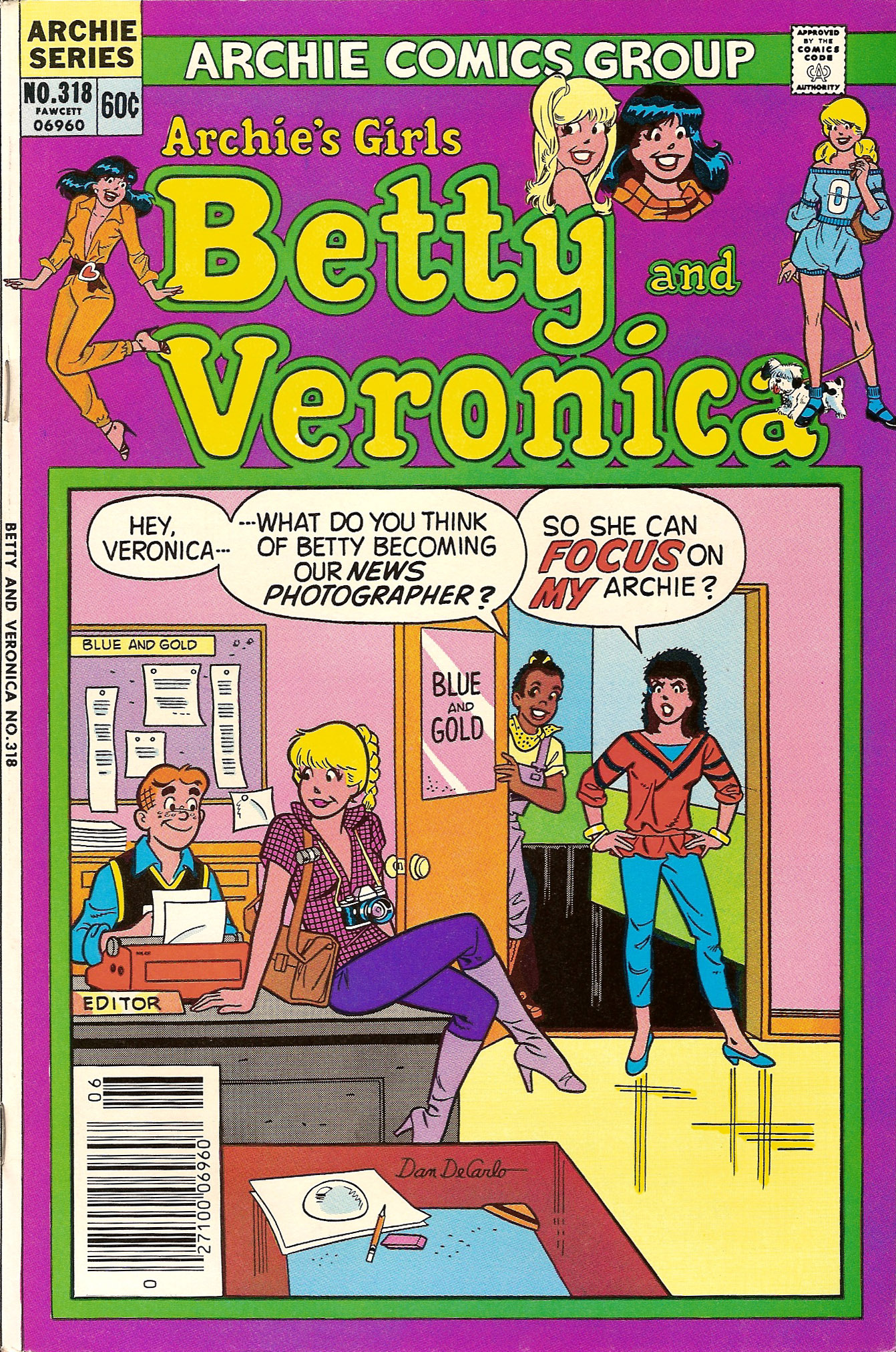 Read online Archie's Girls Betty and Veronica comic -  Issue #318 - 1