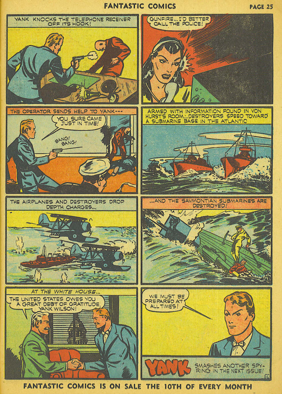 Read online Fantastic Comics comic -  Issue #15 - 19