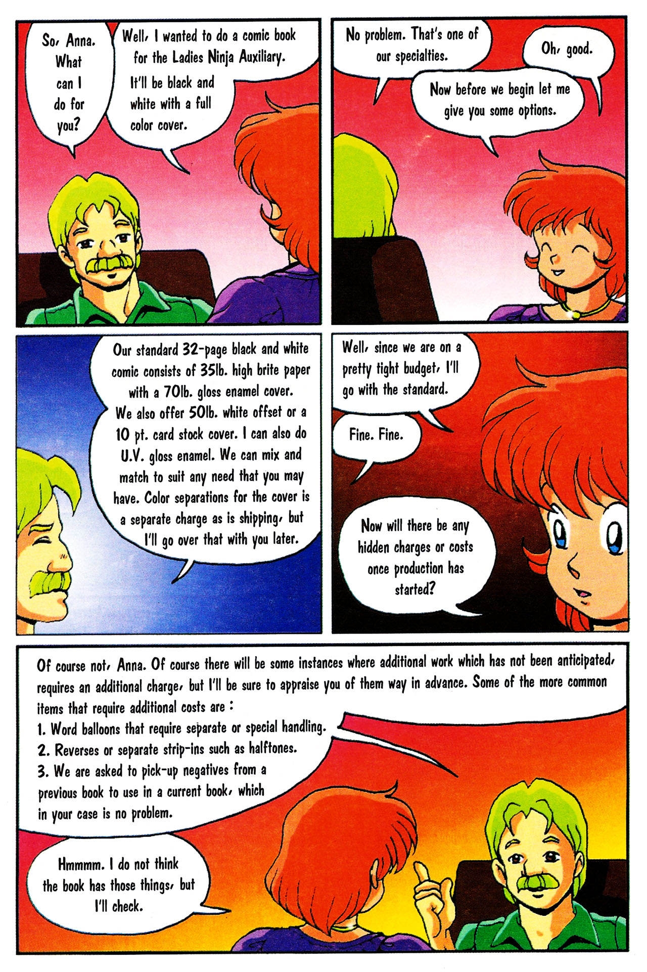Read online Brenner Printing Presents Ninja High School Talks About Comic Book Printing comic -  Issue # Full - 6
