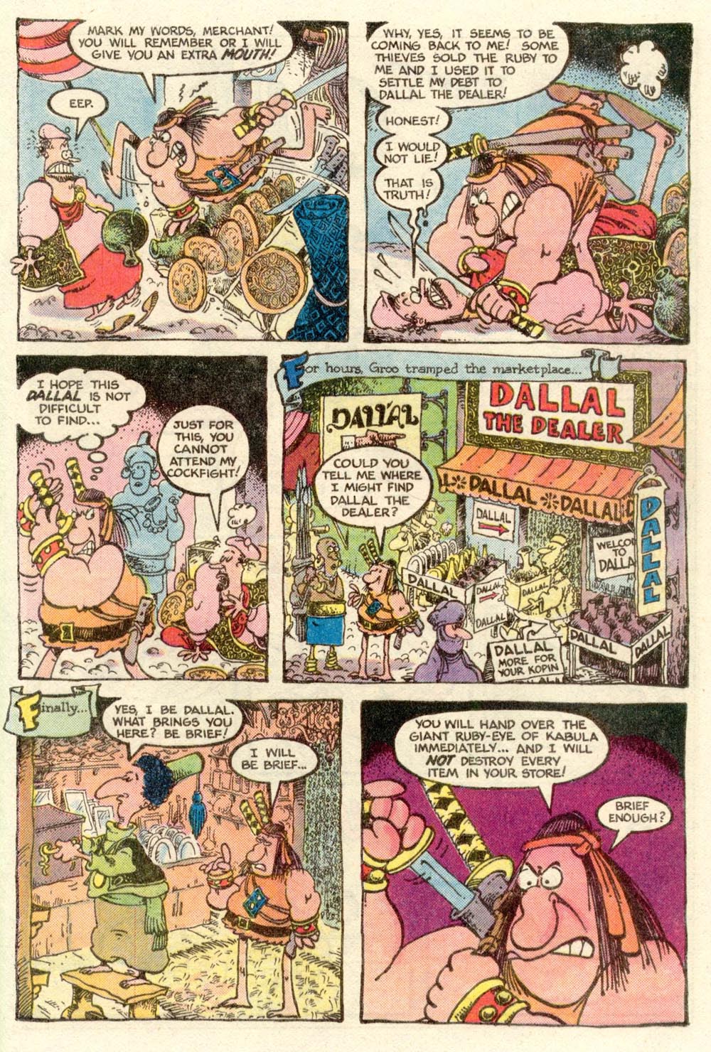 Read online Sergio Aragonés Groo the Wanderer comic -  Issue #6 - 7