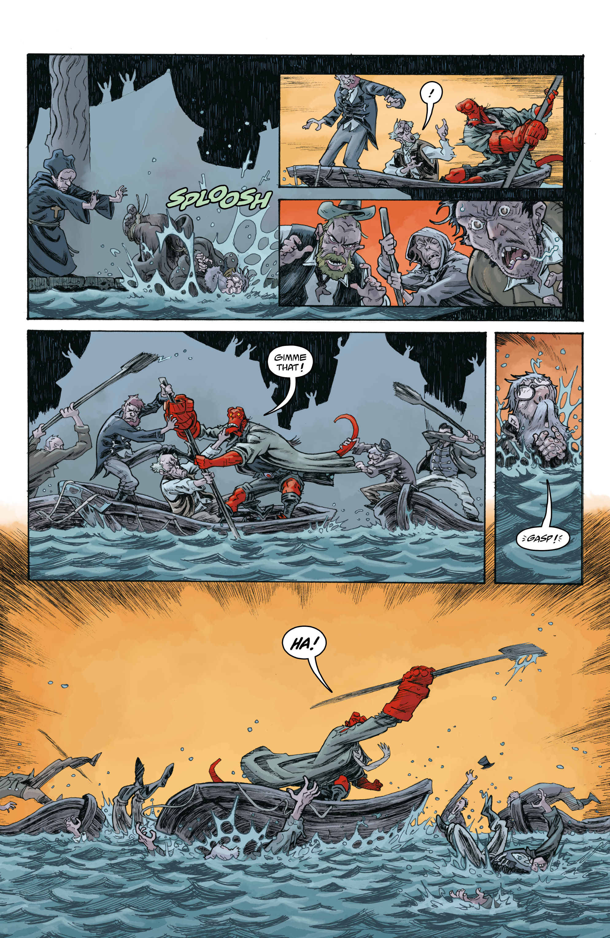 Read online Hellboy and the B.P.R.D.: Time is a River comic -  Issue # Full - 16