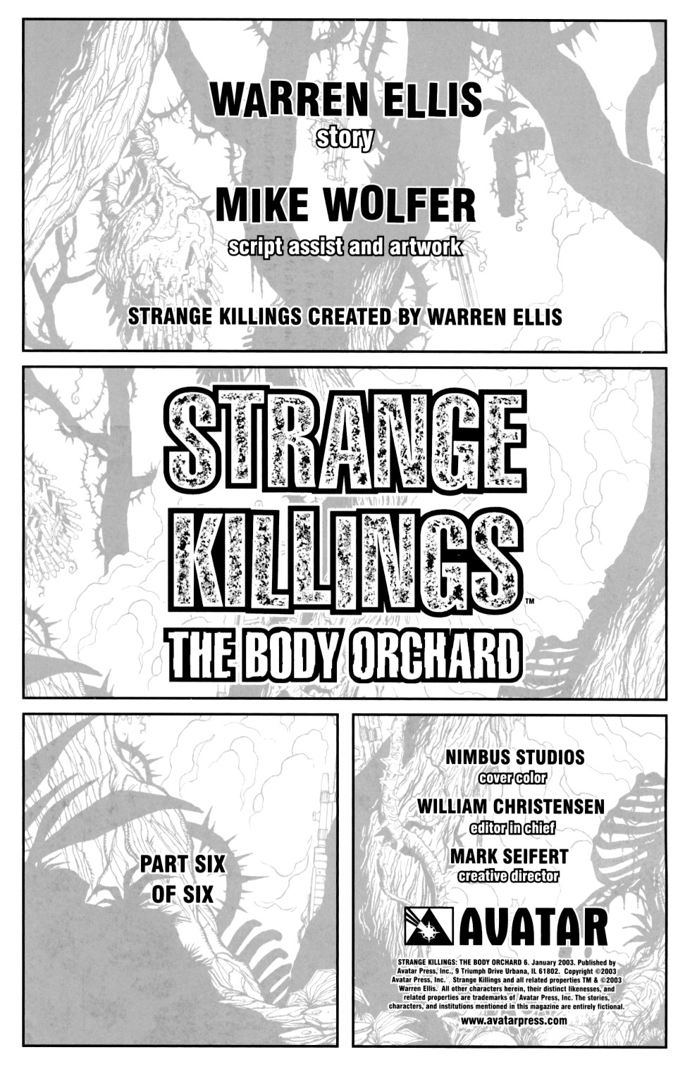 Read online Strange Killings: The Body Orchard comic -  Issue #6 - 2