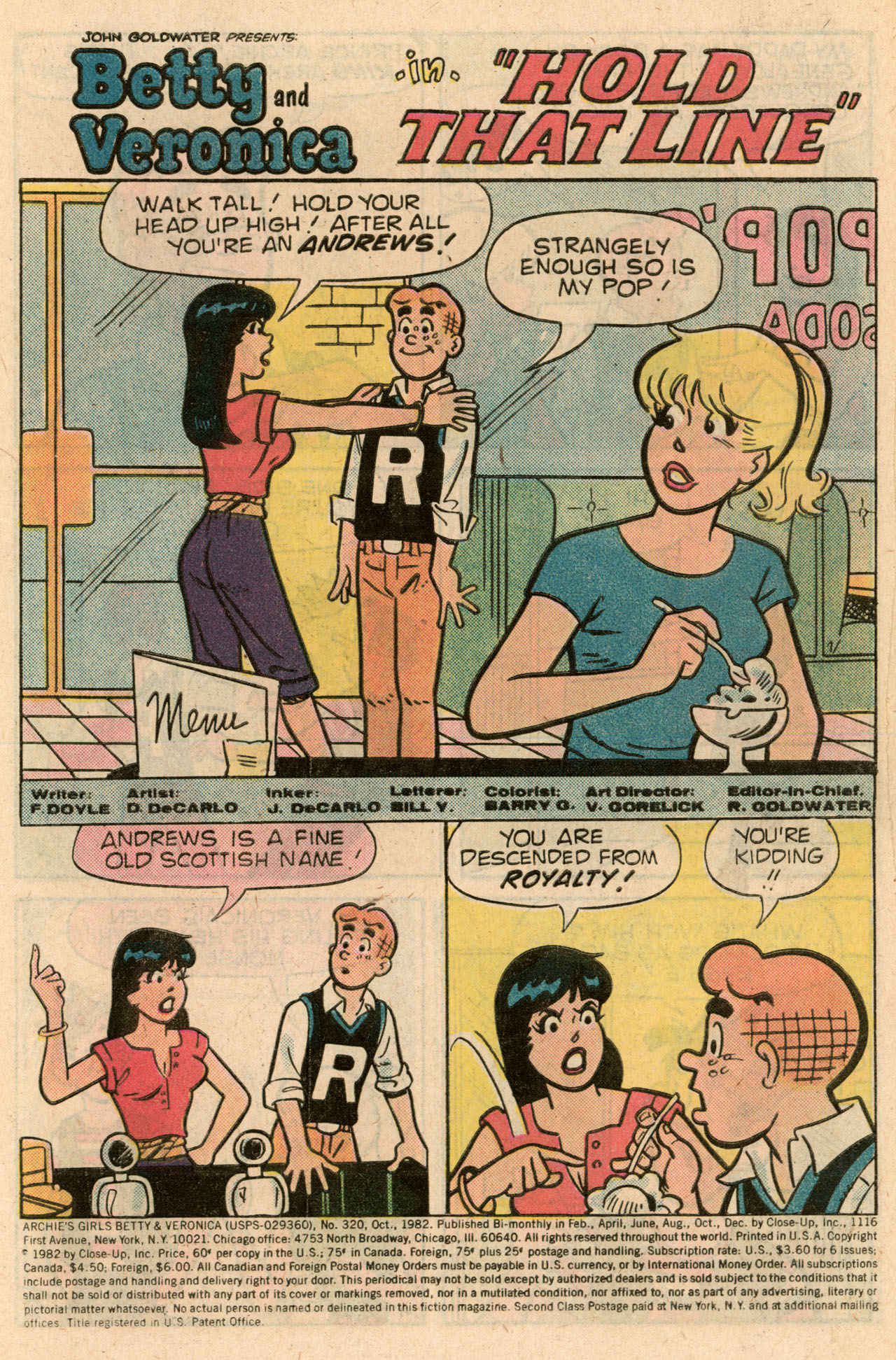 Read online Archie's Girls Betty and Veronica comic -  Issue #320 - 3