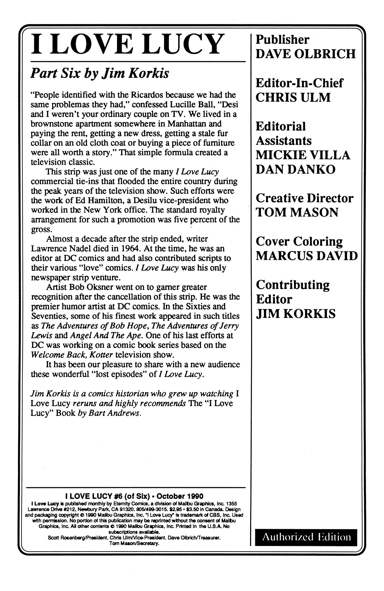 Read online I Love Lucy comic -  Issue #6 - 2