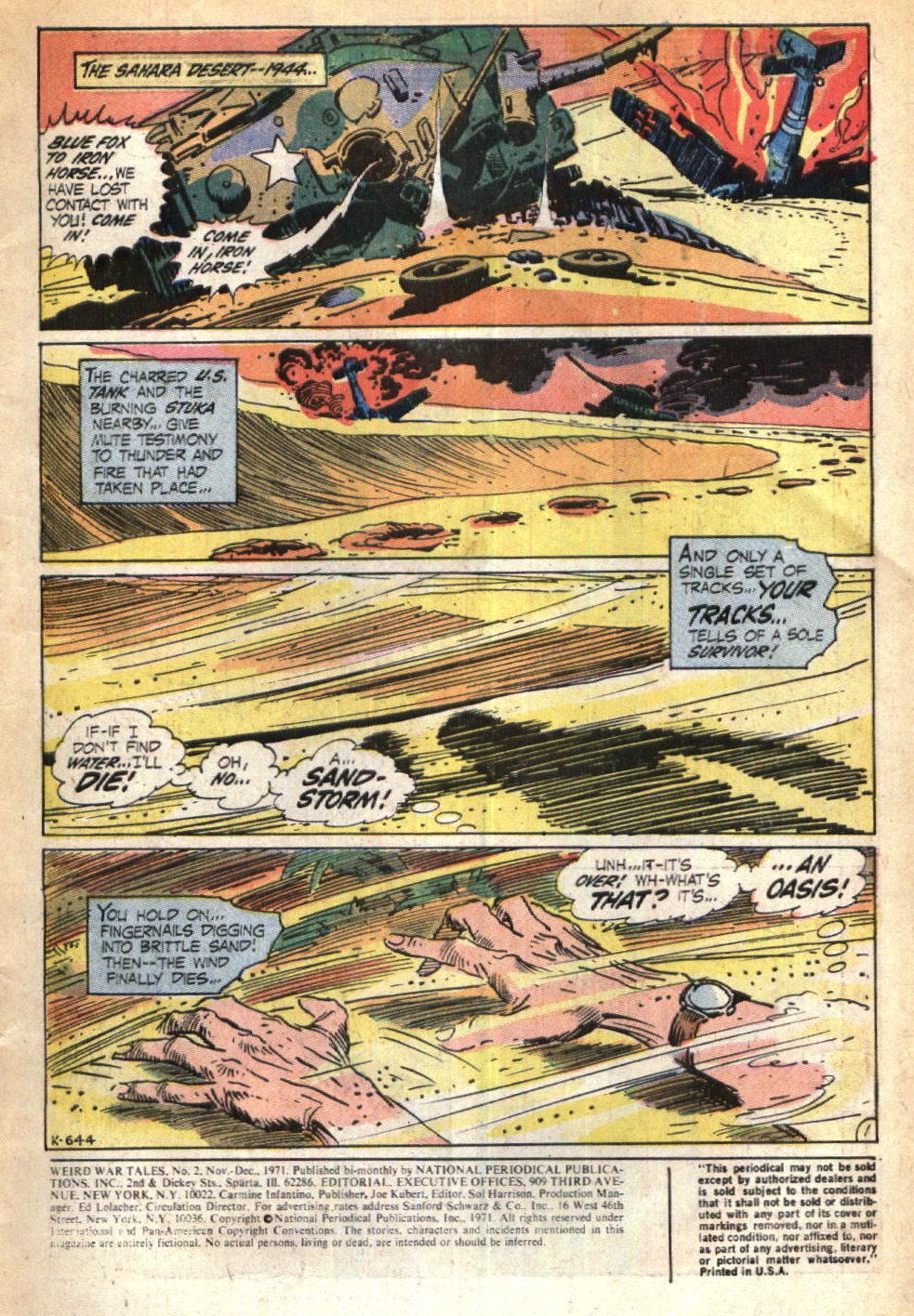 Read online Weird War Tales (1971) comic -  Issue #2 - 3