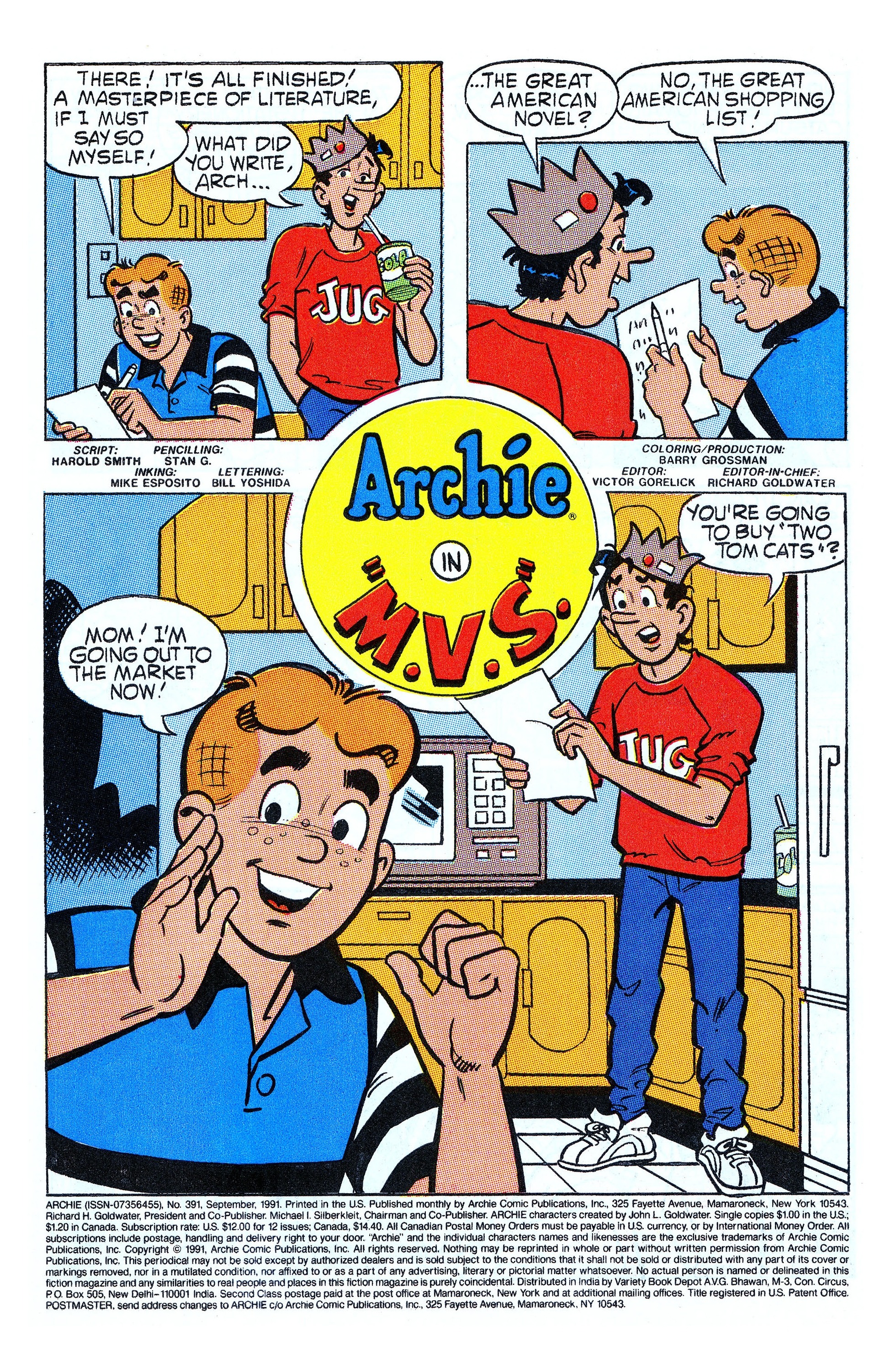 Read online Archie (1960) comic -  Issue #391 - 2