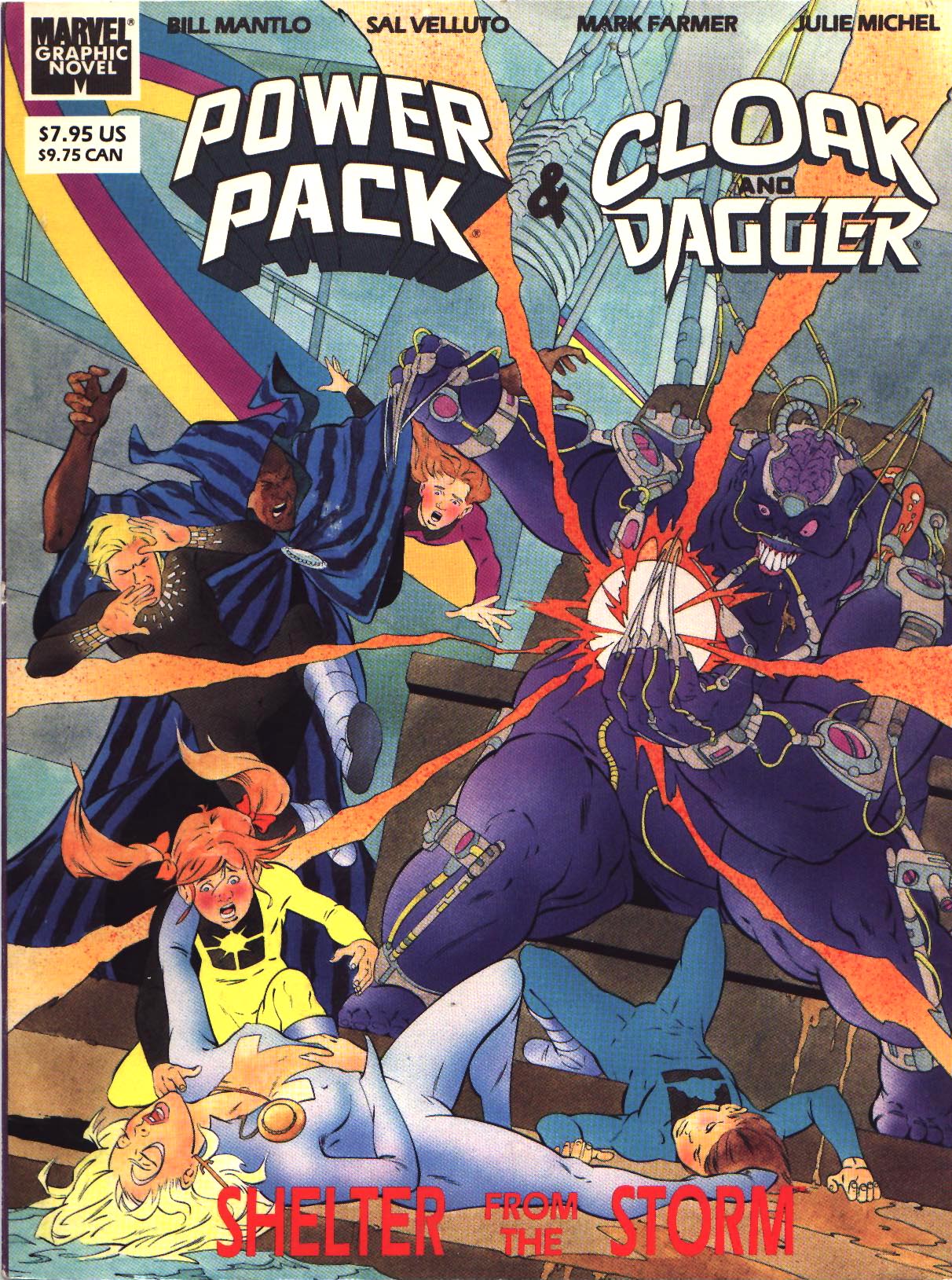 Read online Marvel Graphic Novel: Cloak and Dagger and Power Pack: Shelter From The Storm comic -  Issue # TPB - 1