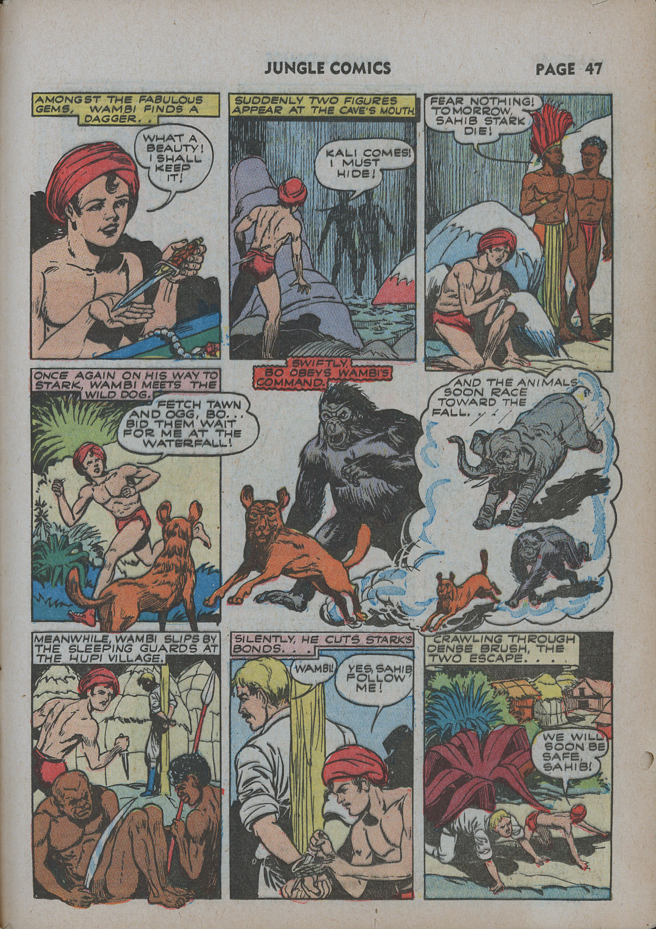 Read online Jungle Comics comic -  Issue #31 - 50