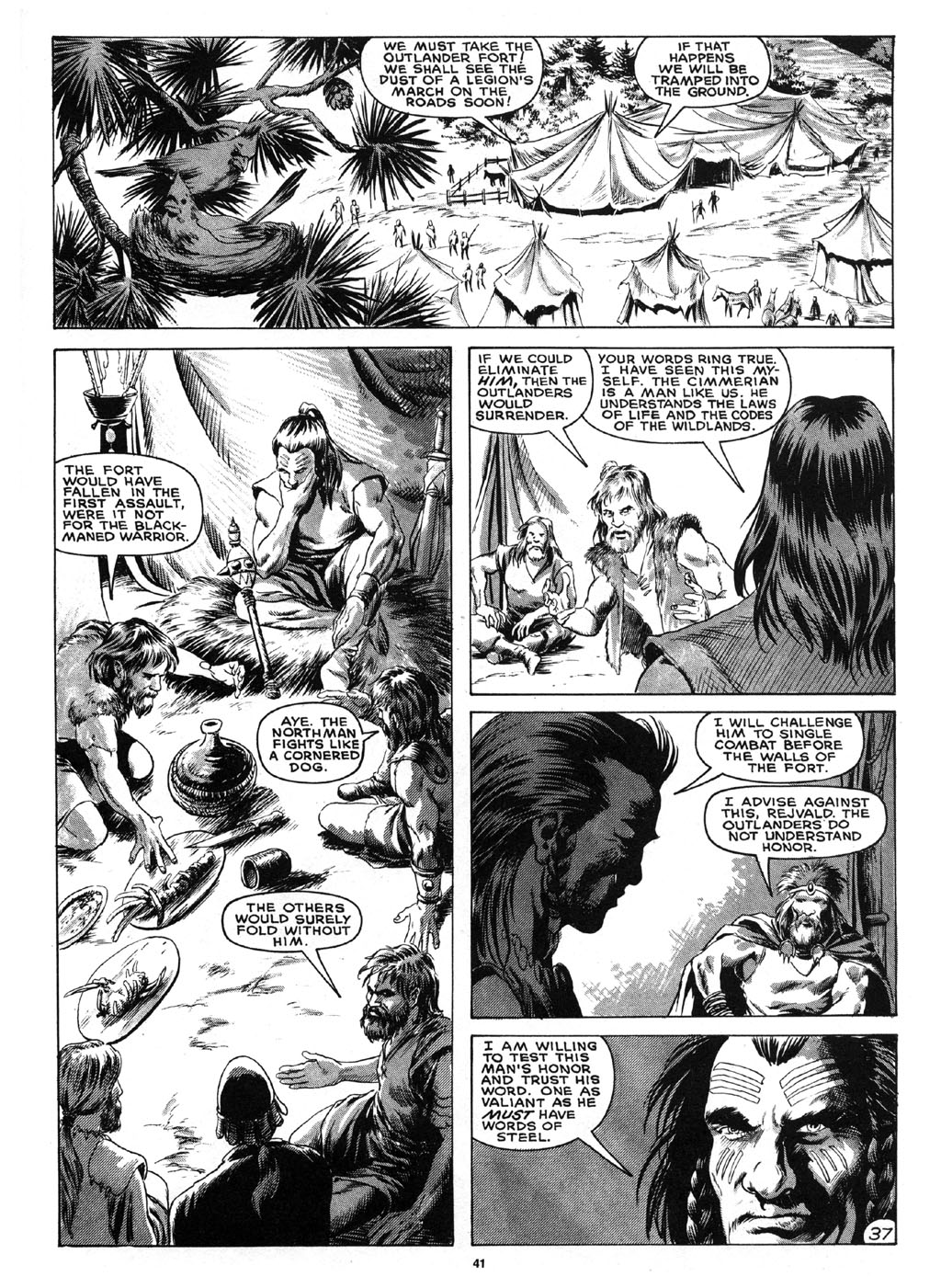 Read online The Savage Sword Of Conan comic -  Issue #163 - 42