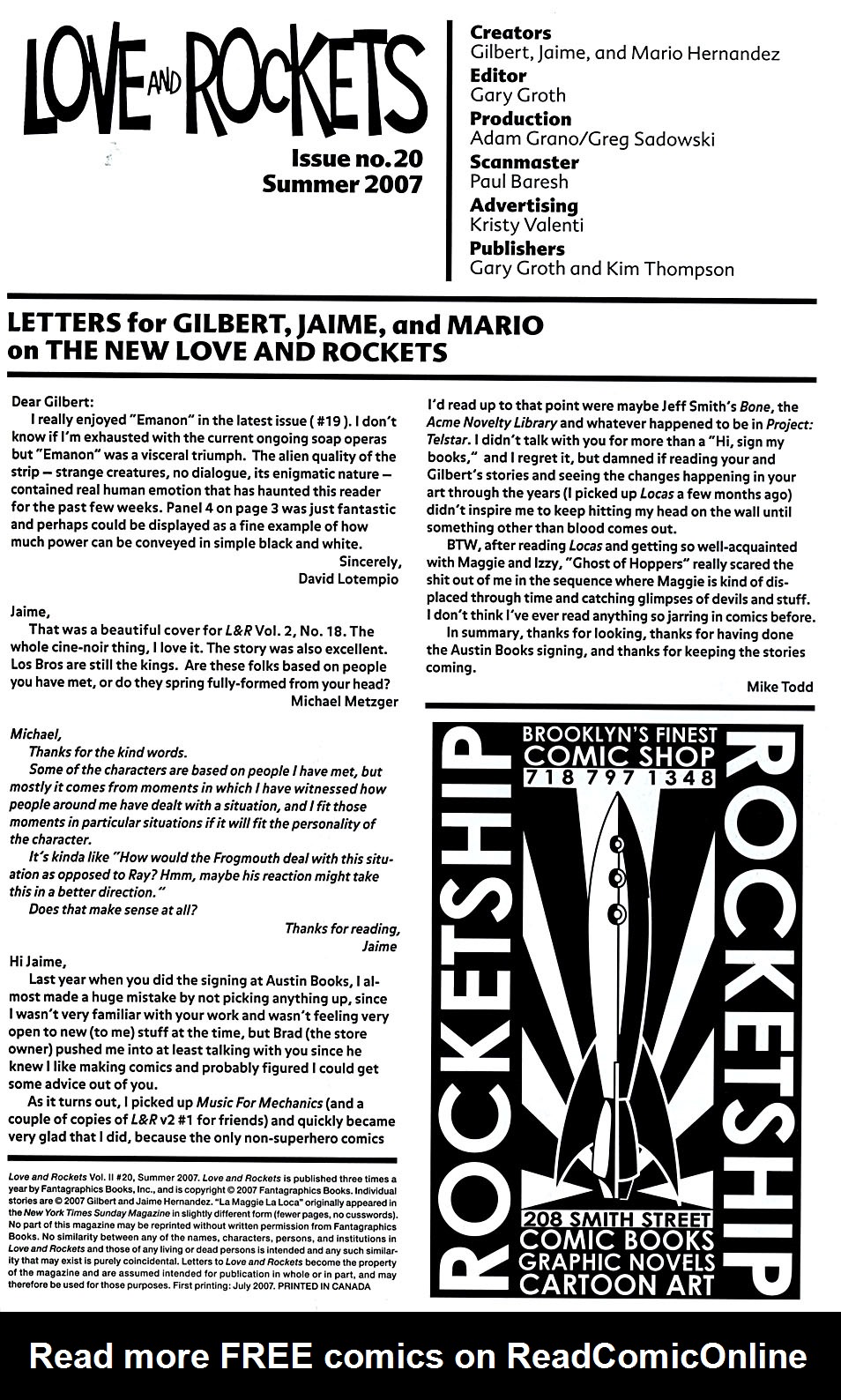 Read online Love and Rockets (2001) comic -  Issue #20 - 51