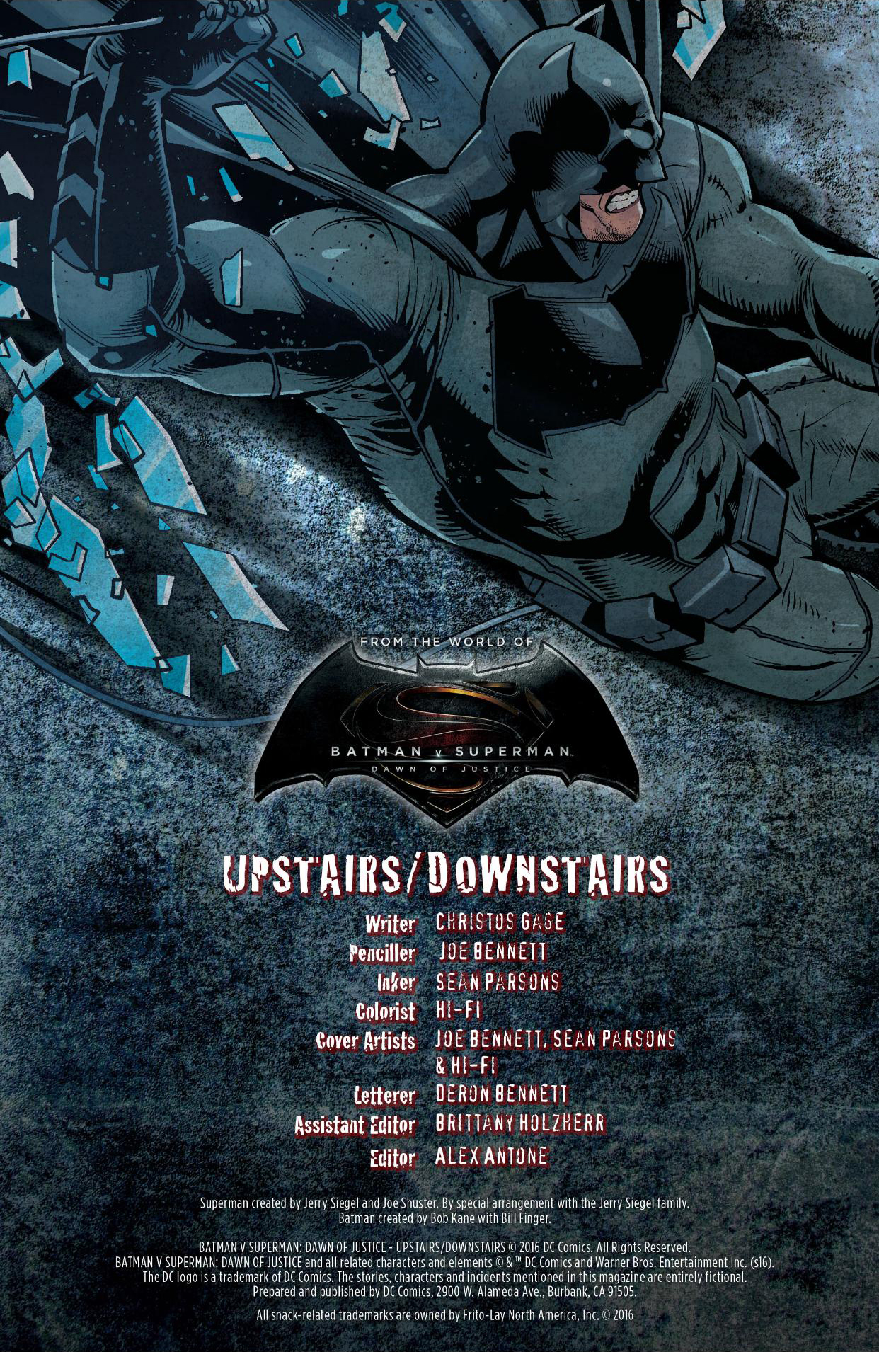 Read online Batman v Superman: Dawn of Justice - Upstairs/Downstairs comic -  Issue # Full - 2