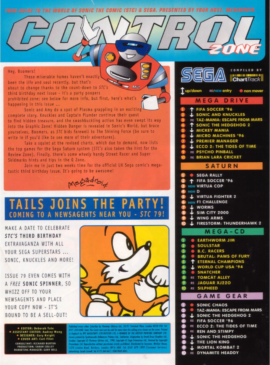 Read online Sonic the Comic comic -  Issue #78 - 2