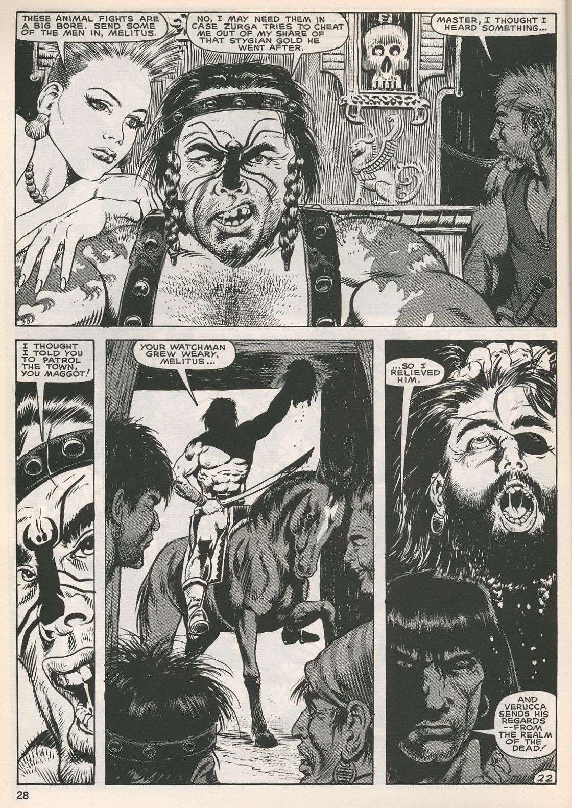Read online The Savage Sword Of Conan comic -  Issue #129 - 27