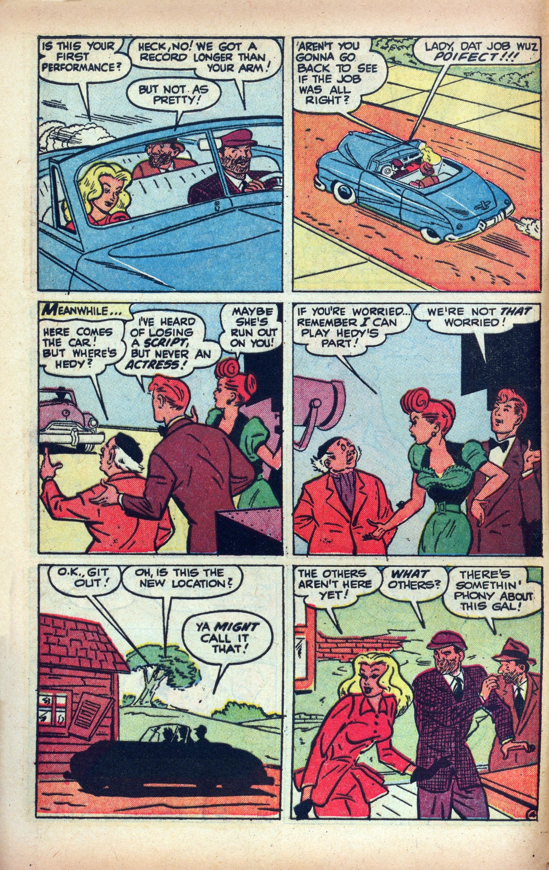 Read online Hedy Of Hollywood Comics comic -  Issue #47 - 6