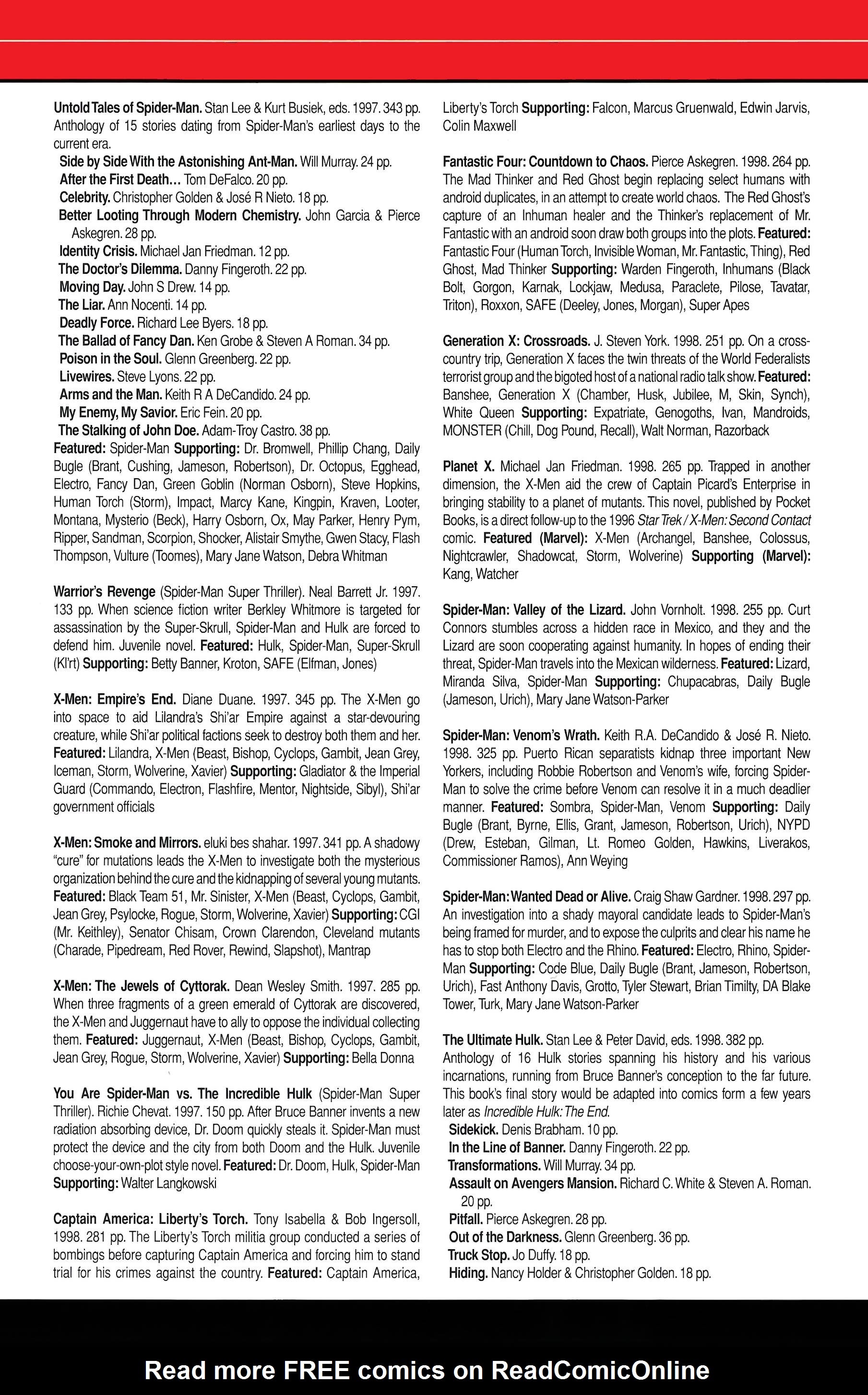 Read online Official Handbook of the Marvel Universe A to Z comic -  Issue # TPB 11 (Part 2) - 137