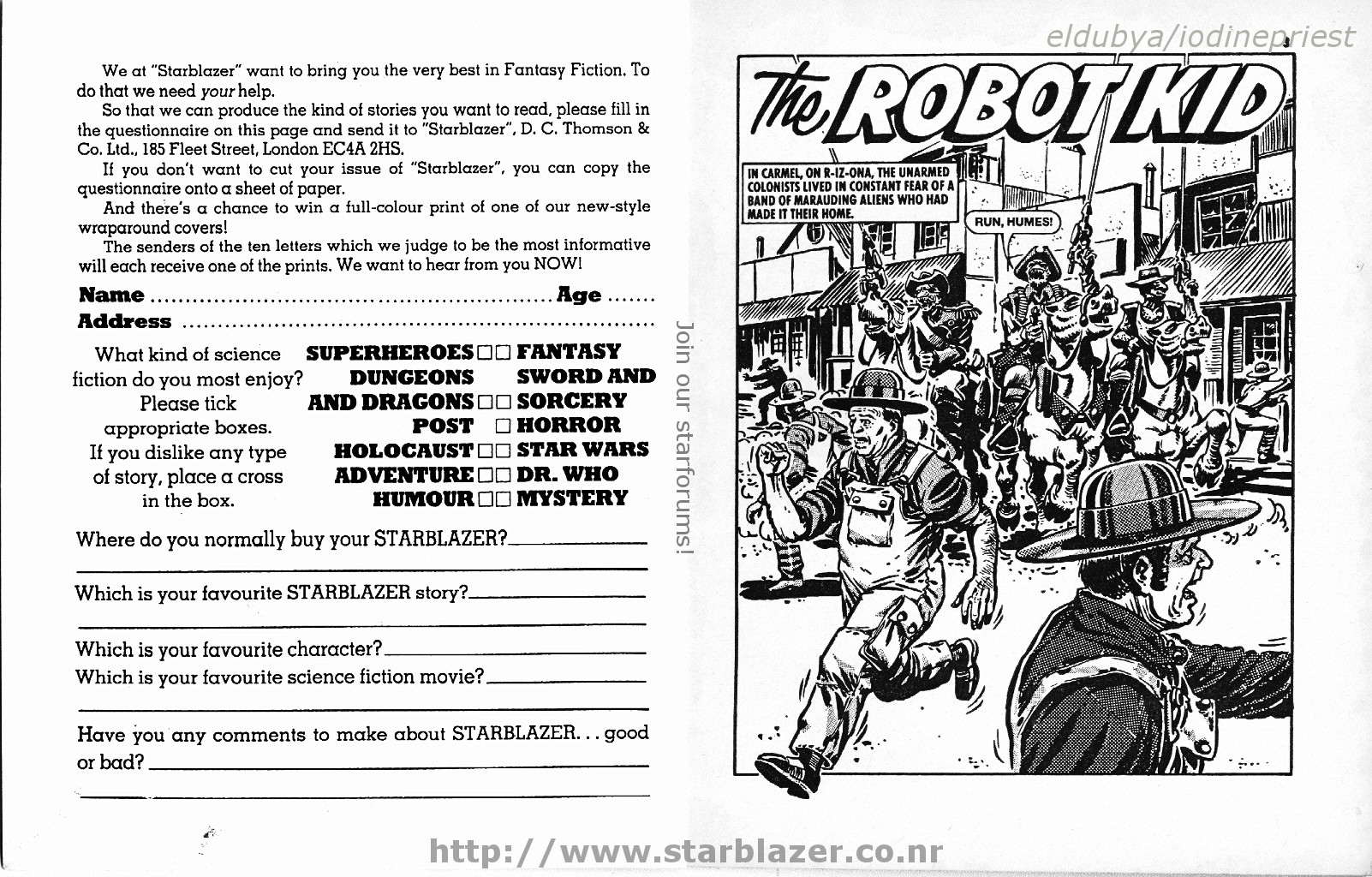 Read online Starblazer comic -  Issue #204 - 3