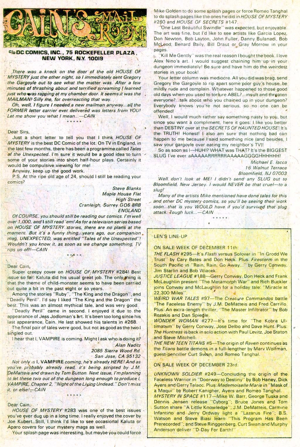 Read online House of Mystery (1951) comic -  Issue #290 - 34