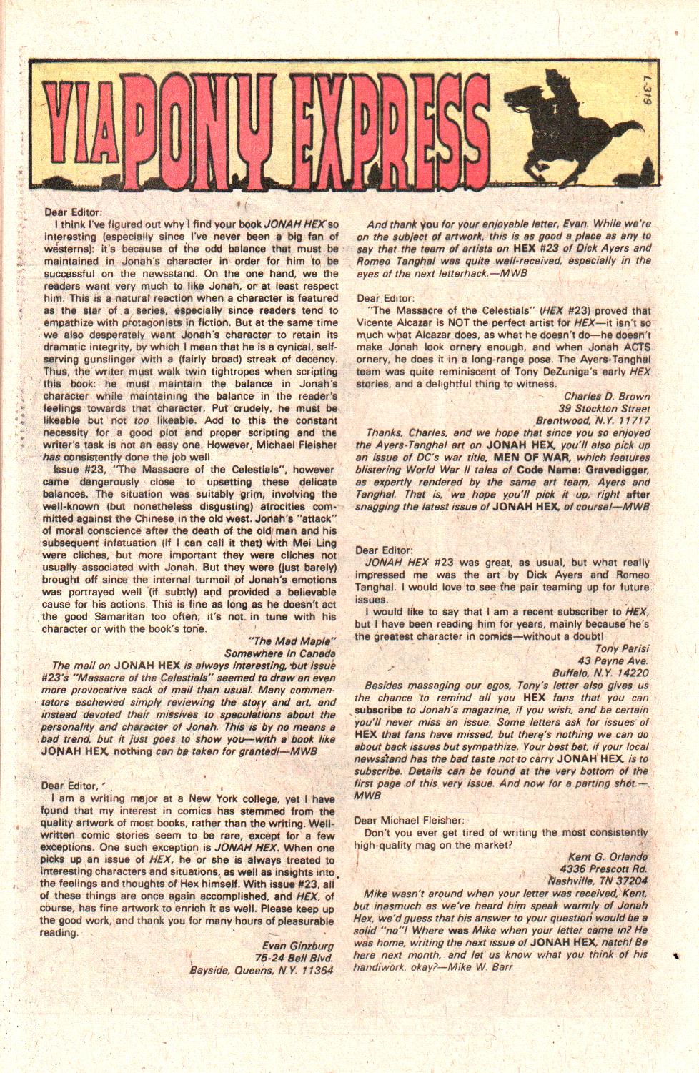 Read online Jonah Hex (1977) comic -  Issue #28 - 32