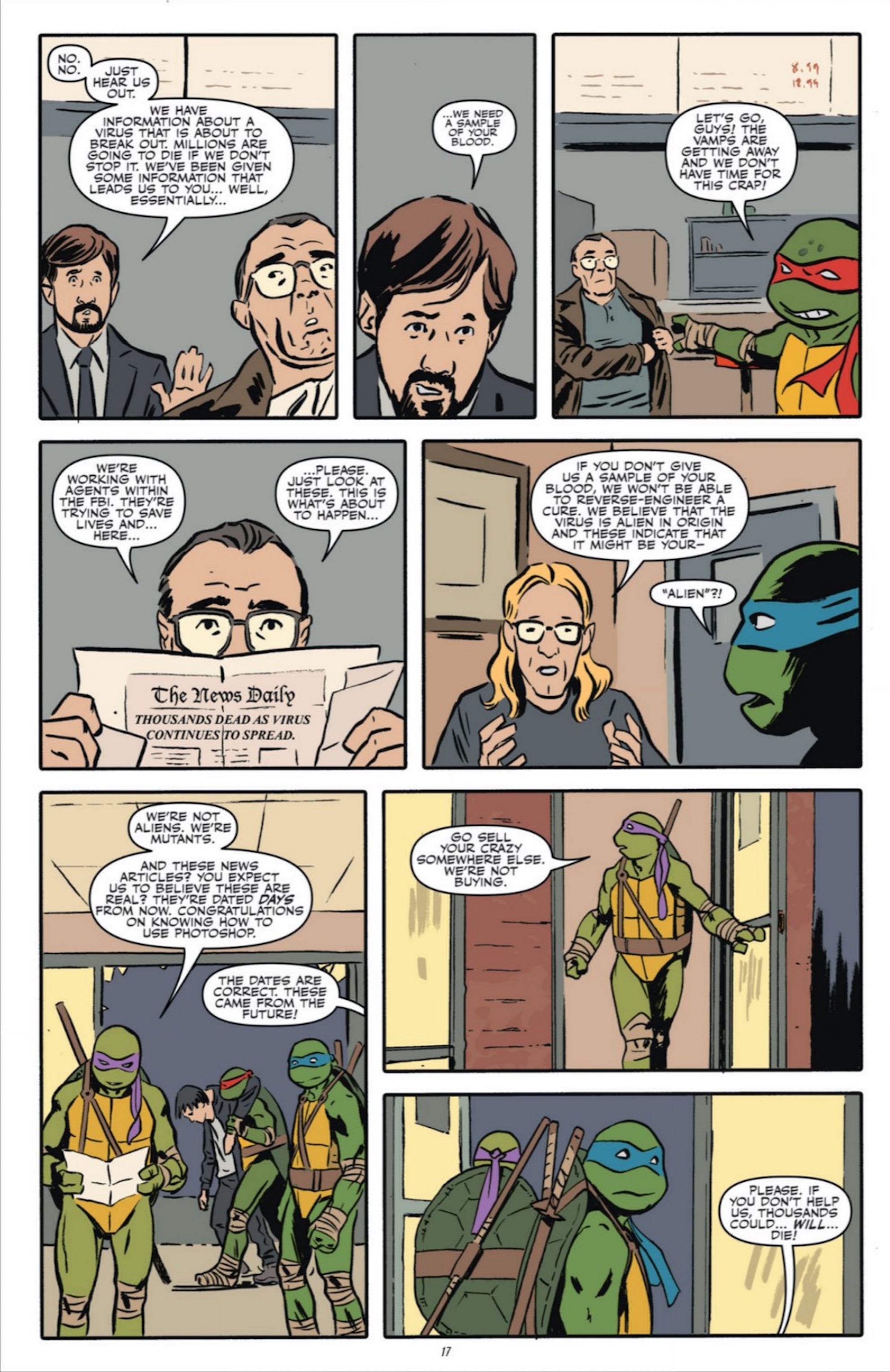 Read online The X-Files/Teenage Mutant Ninja Turtles: Conspiracy comic -  Issue # Full - 19