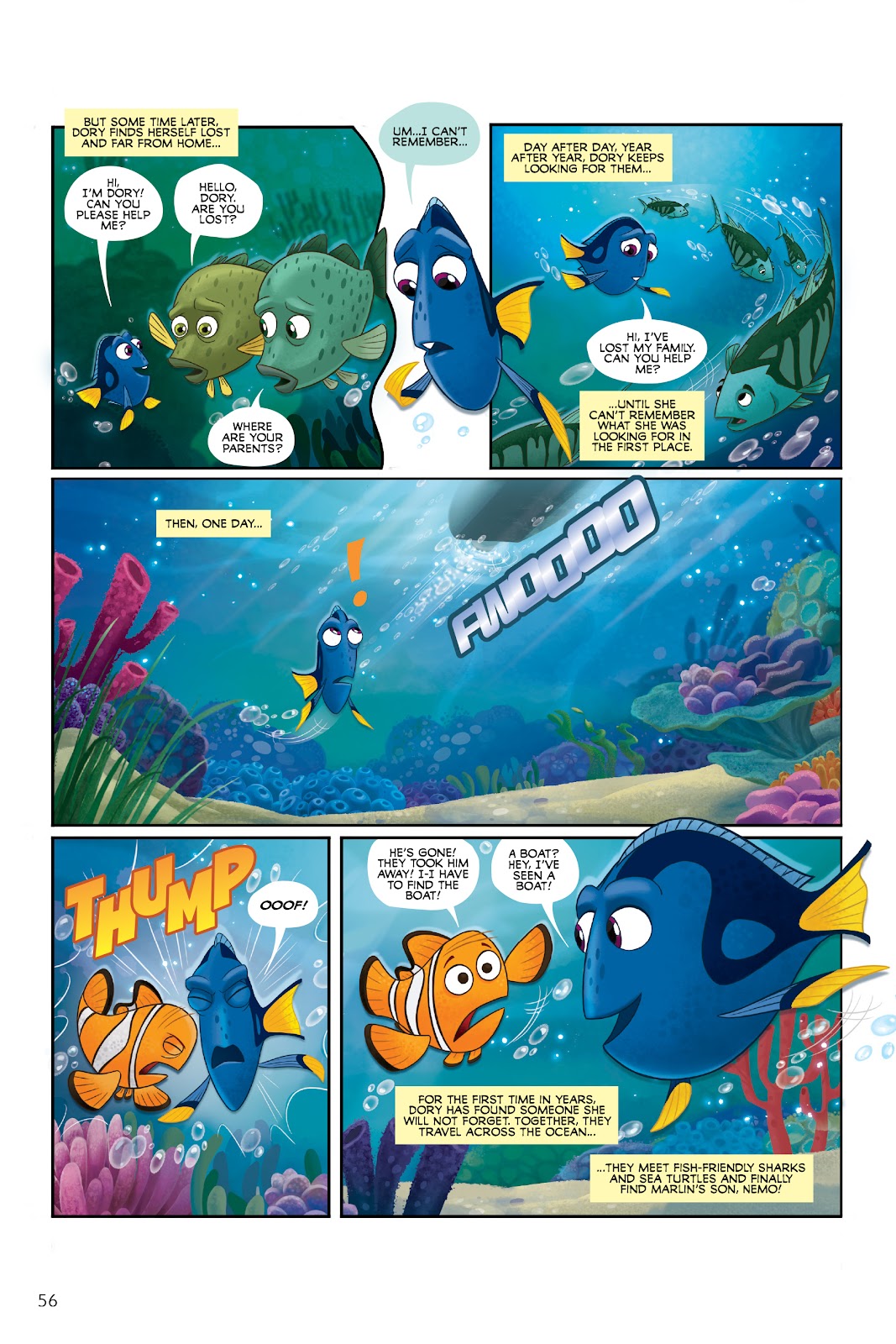 Disney/PIXAR Finding Nemo and Finding Dory: The Story of the Movies in Comics issue TPB - Page 56