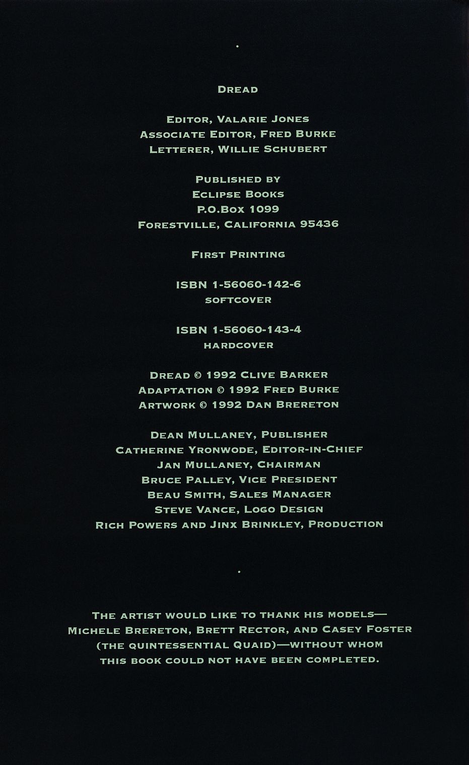 Read online Dread comic -  Issue # TPB - 3