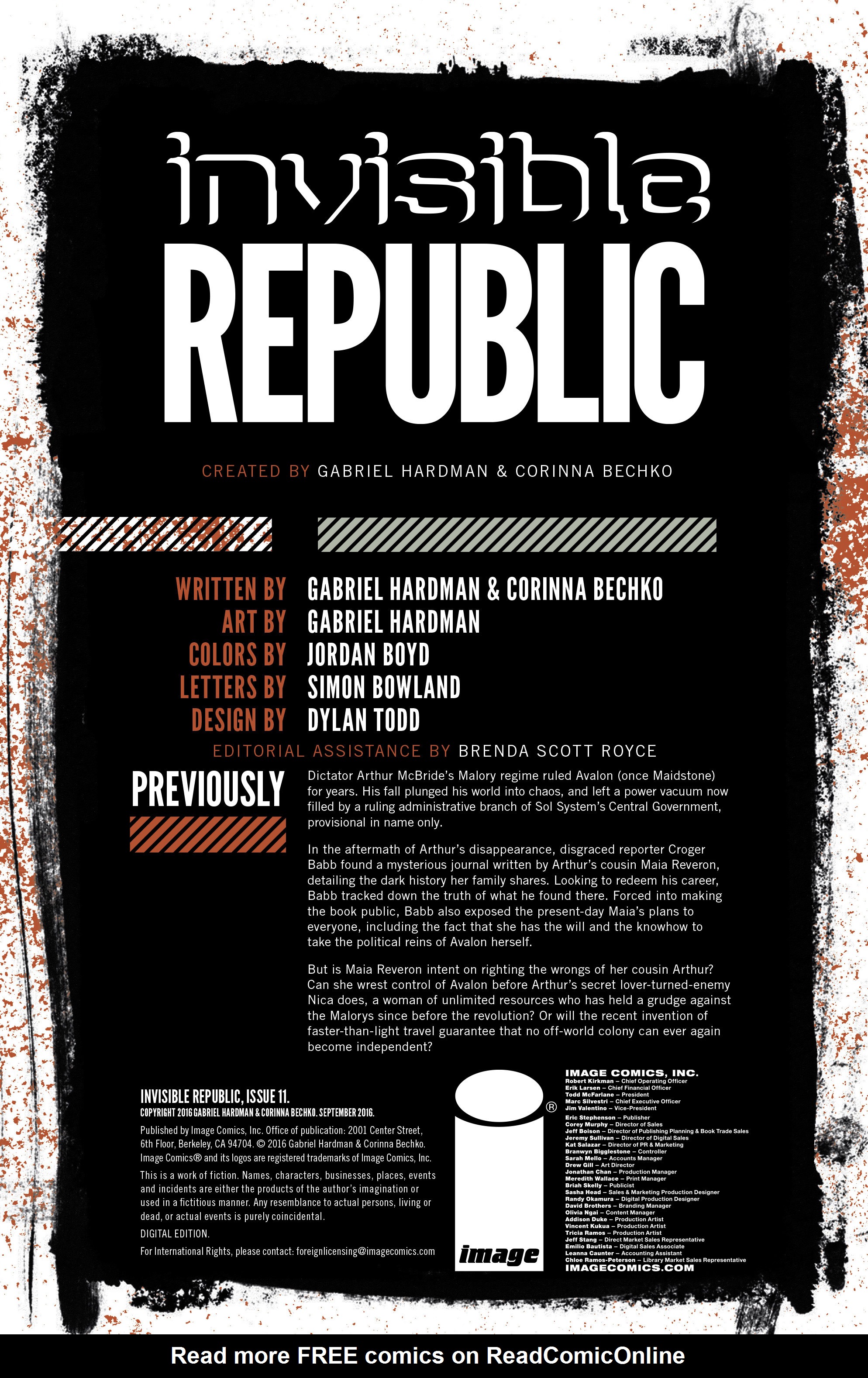 Read online Invisible Republic comic -  Issue #11 - 2