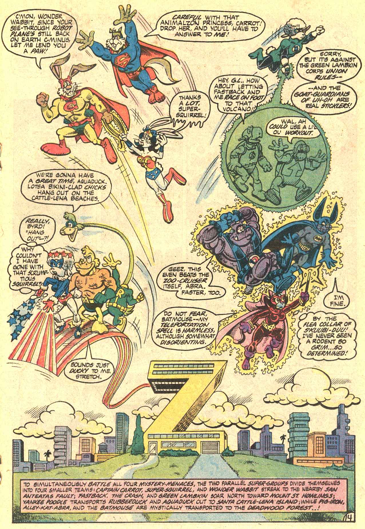 Read online Captain Carrot and His Amazing Zoo Crew! comic -  Issue #14 - 15
