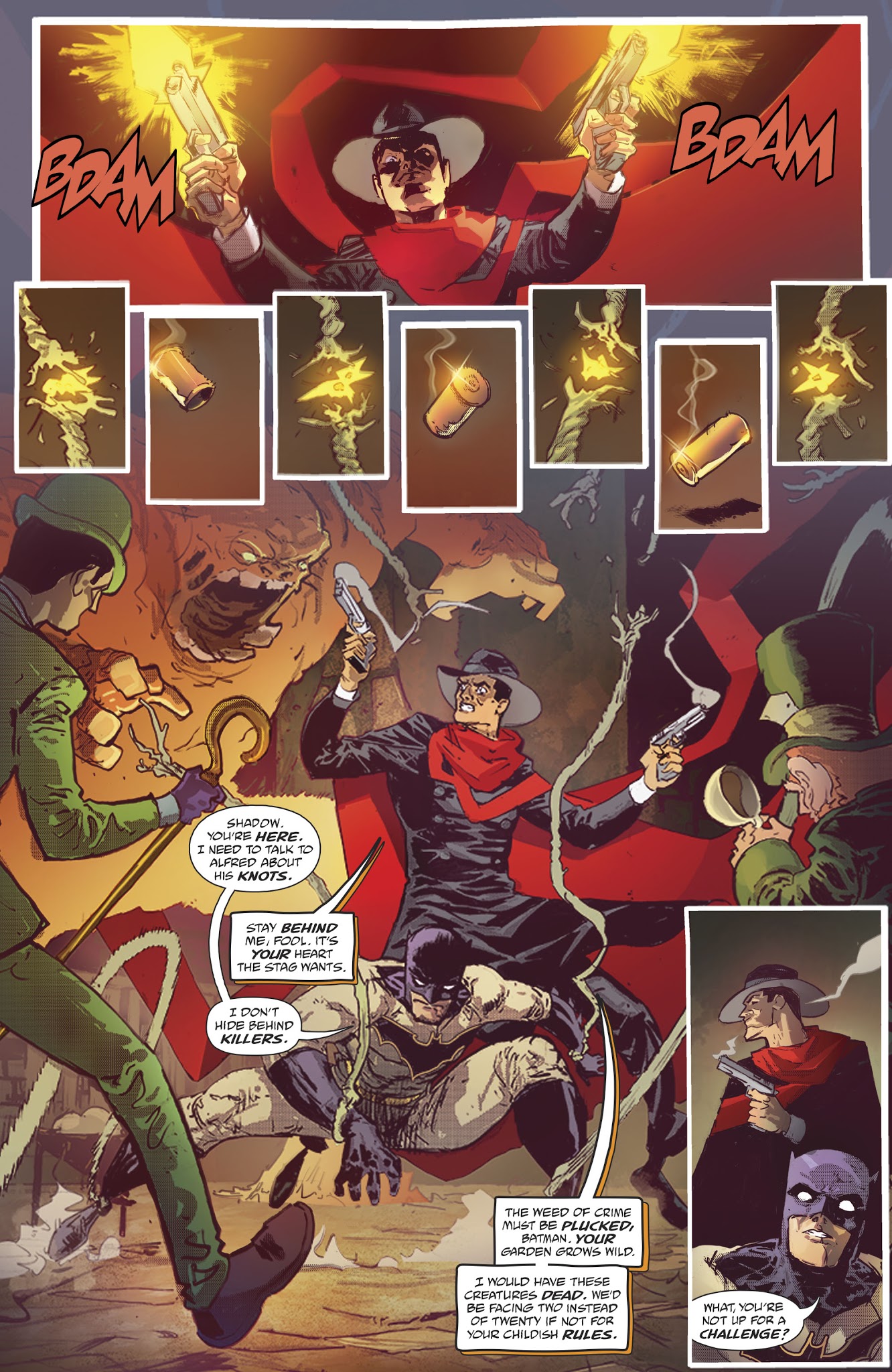 Read online Batman/Shadow comic -  Issue #4 - 8