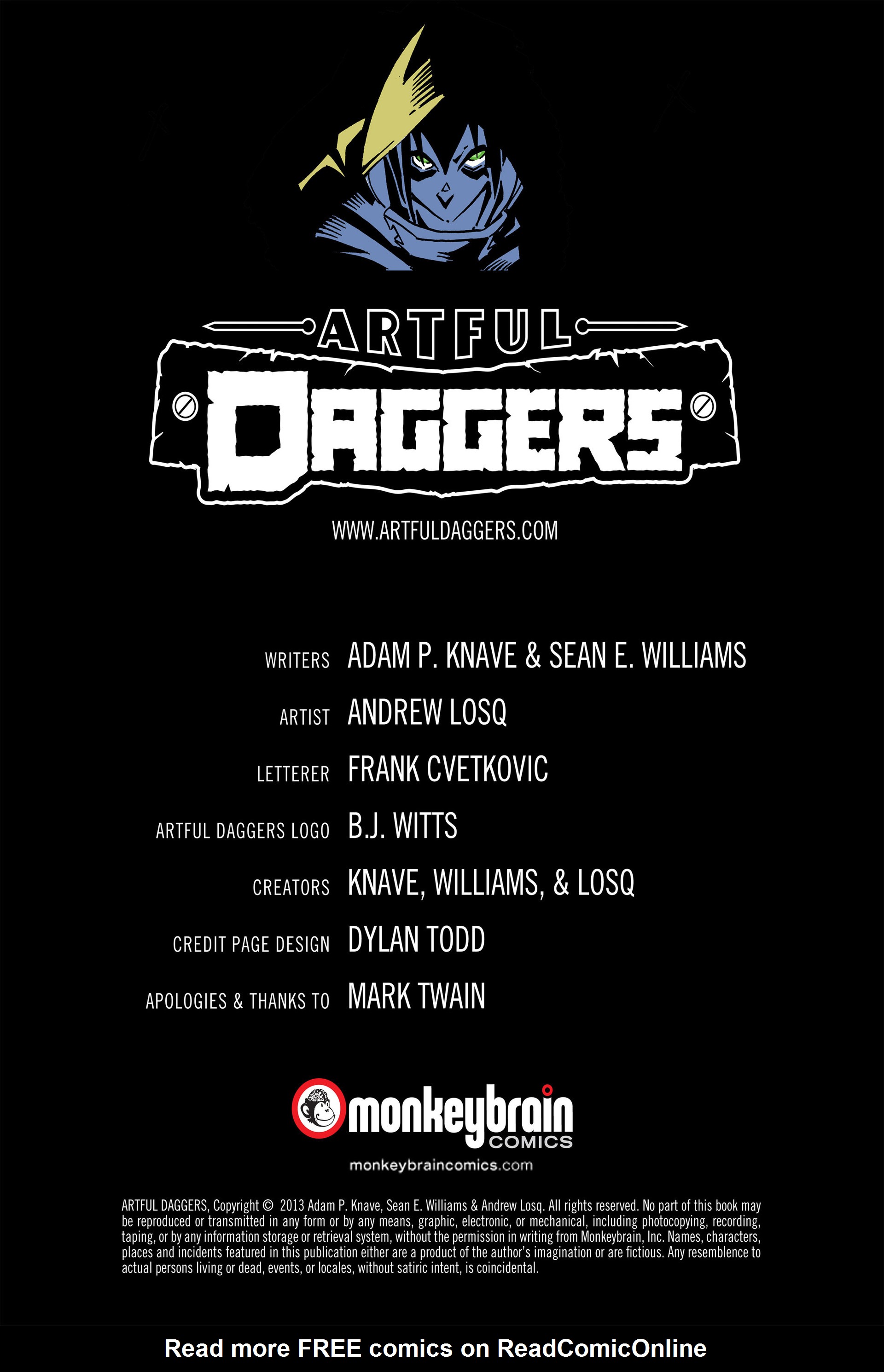 Read online Artful Daggers comic -  Issue #8 - 2