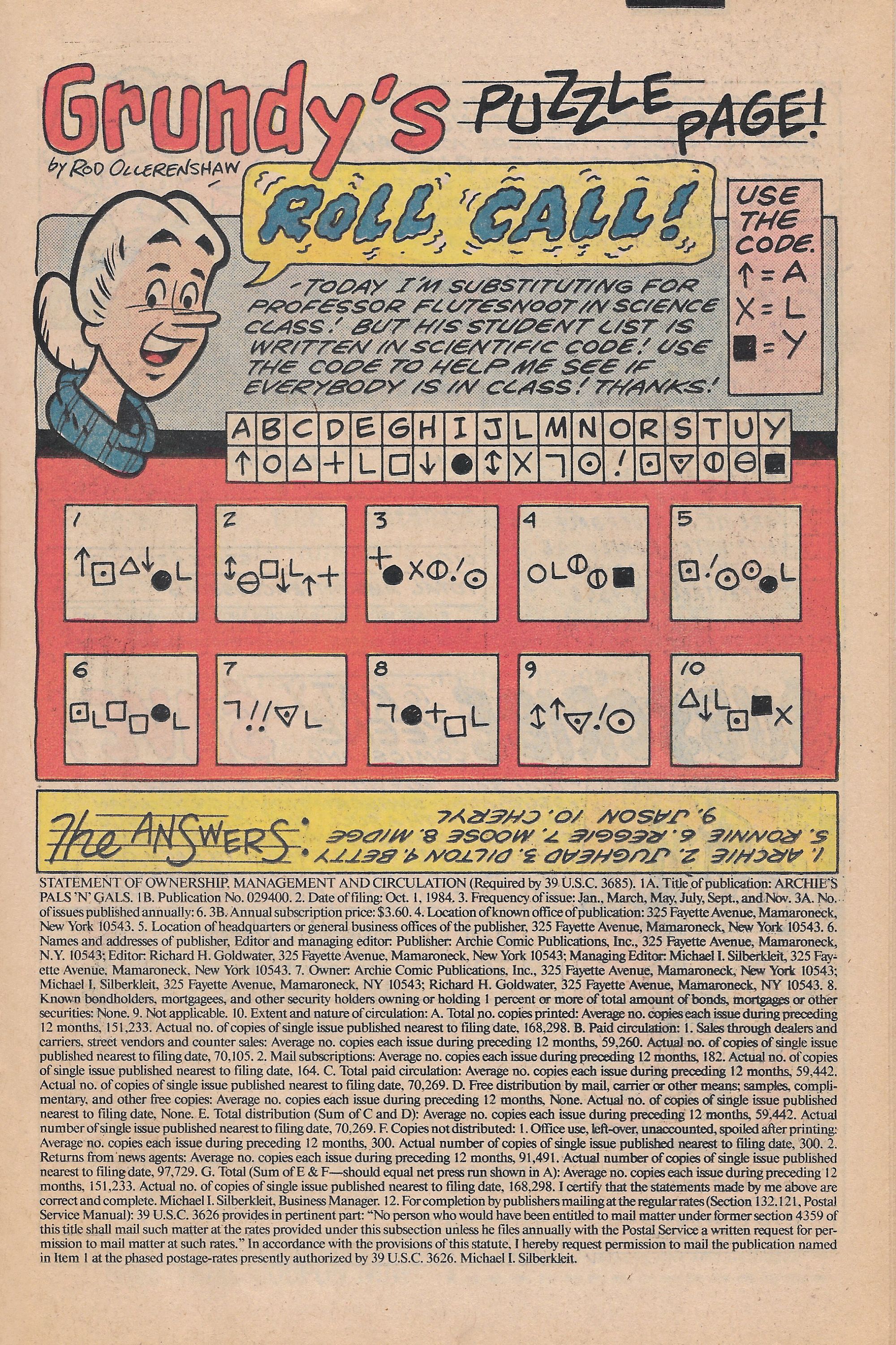 Read online Archie's Pals 'N' Gals (1952) comic -  Issue #175 - 23